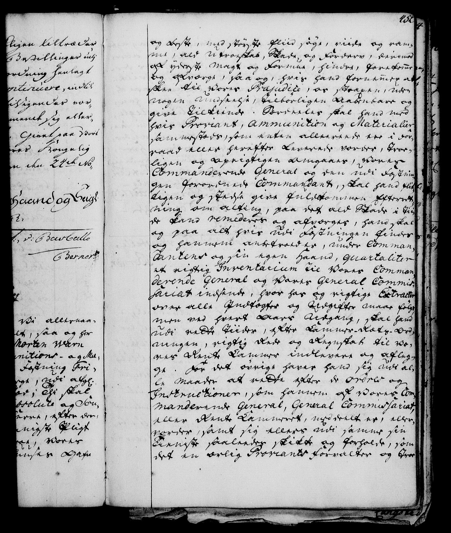 Rentekammeret, Kammerkanselliet, RA/EA-3111/G/Gg/Gge/L0003: Norsk bestallingsprotokoll med register (merket RK 53.27), 1745-1761, p. 452