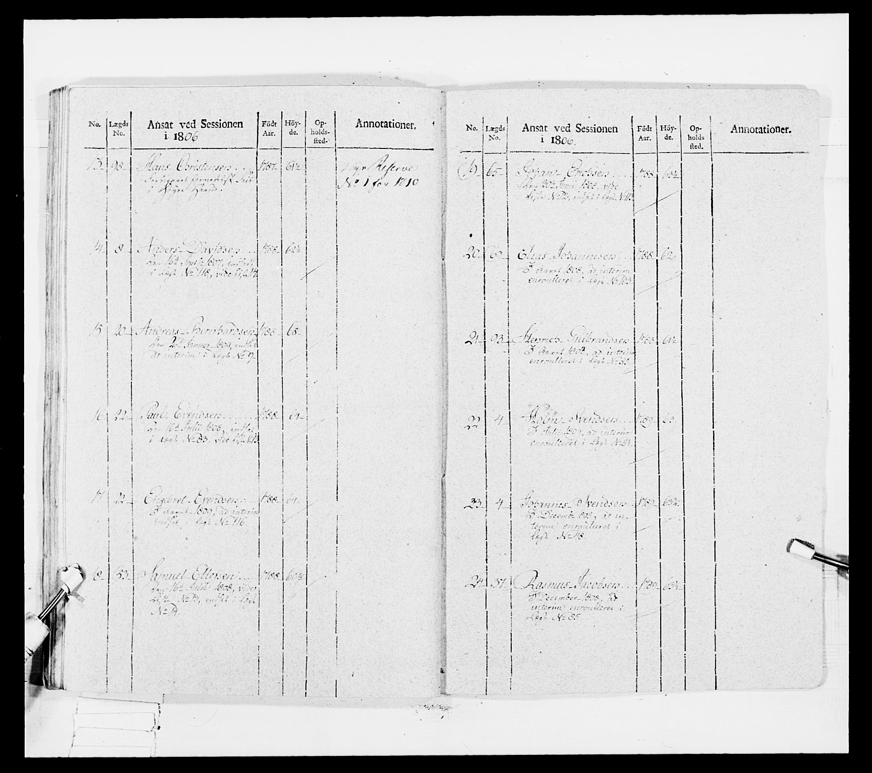 Generalitets- og kommissariatskollegiet, Det kongelige norske kommissariatskollegium, RA/EA-5420/E/Eh/L0034: Nordafjelske gevorbne infanteriregiment, 1810, p. 489