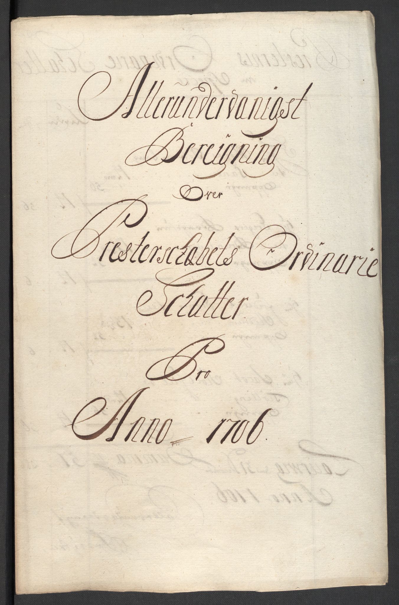Rentekammeret inntil 1814, Reviderte regnskaper, Fogderegnskap, RA/EA-4092/R33/L1979: Fogderegnskap Larvik grevskap, 1706, p. 149