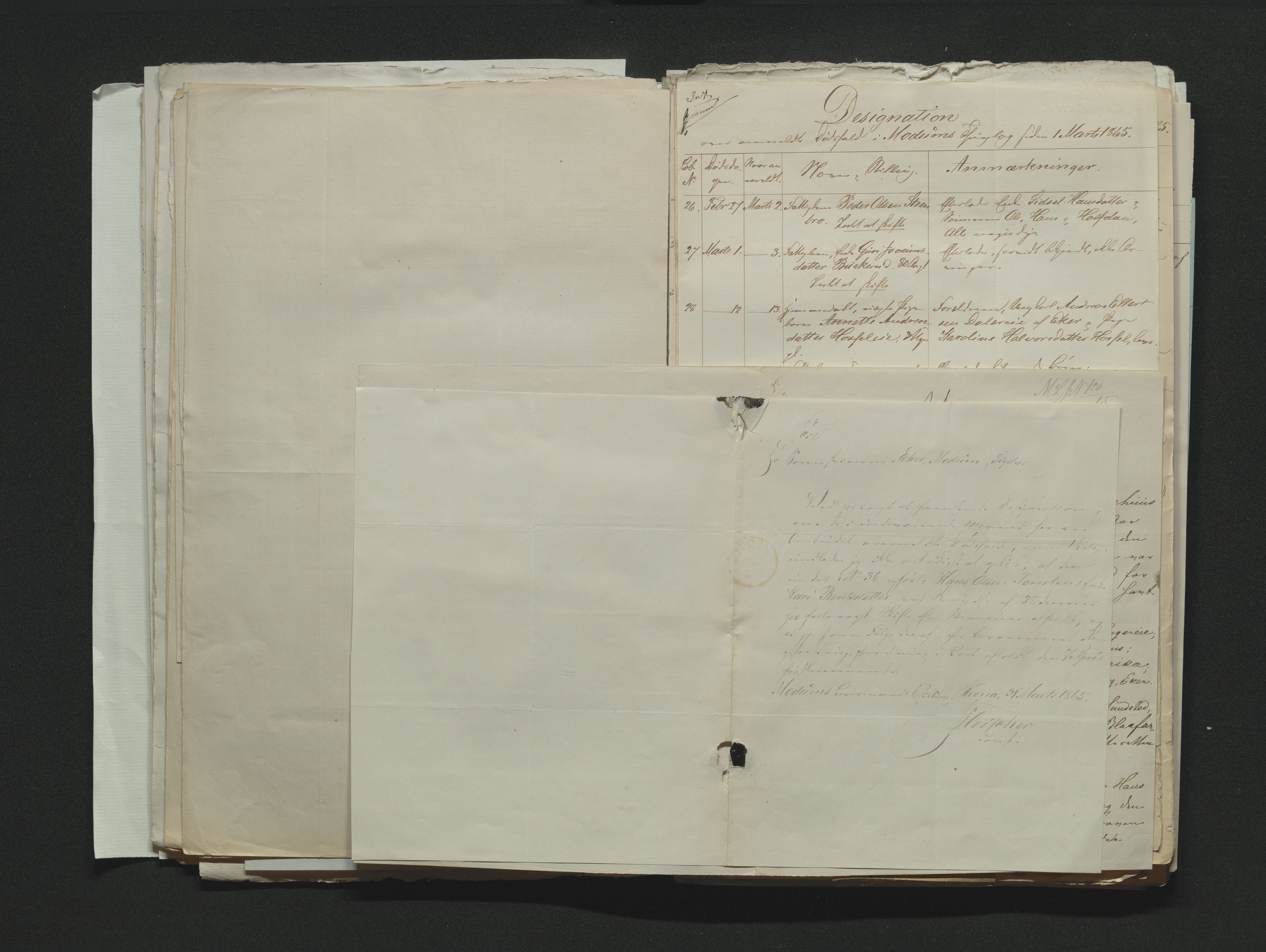 Eiker, Modum og Sigdal sorenskriveri, AV/SAKO-A-123/H/Ha/Hab/L0011: Dødsfallsmeldinger, 1862-1865, p. 573