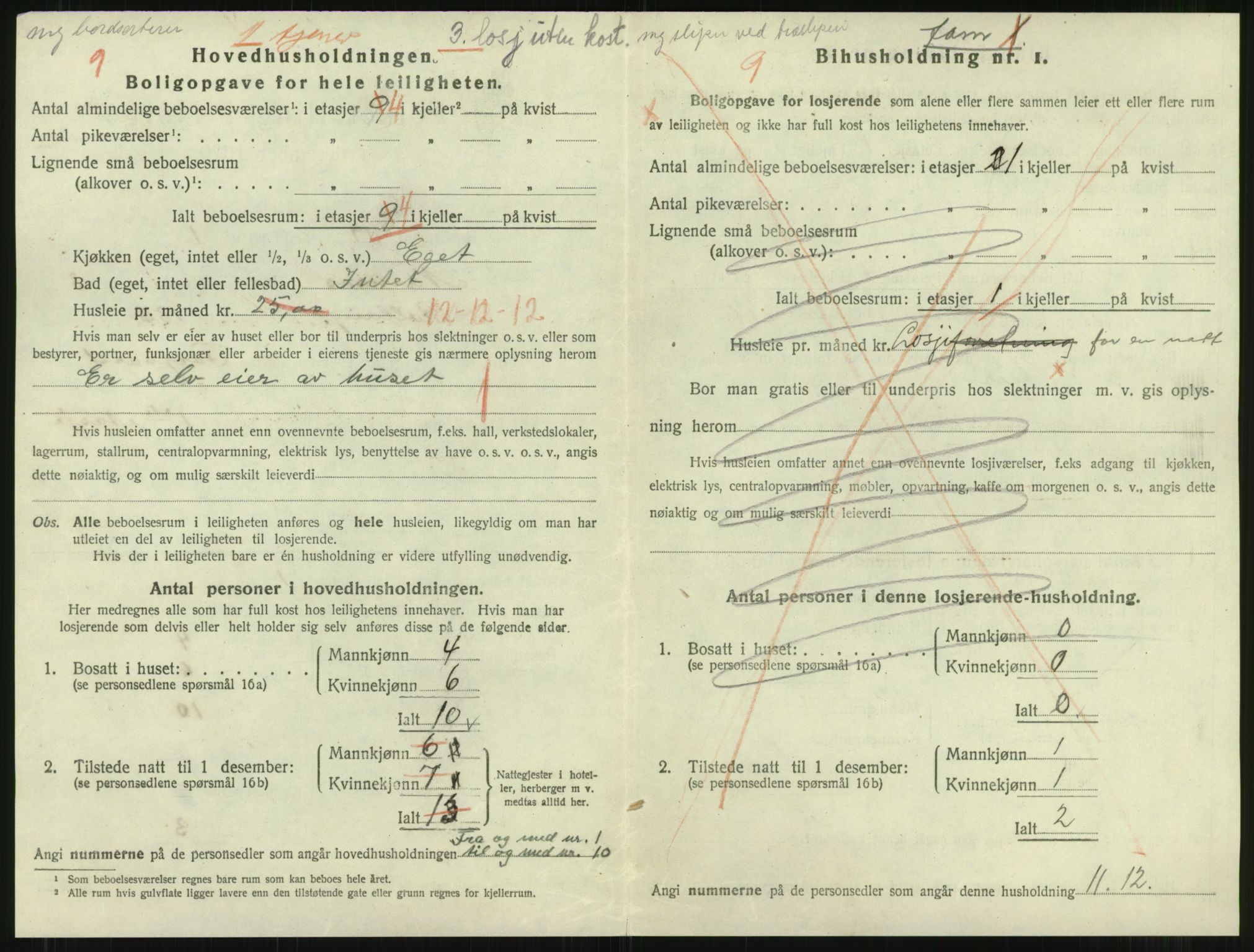 SAT, 1920 census for Namsos, 1920, p. 1192