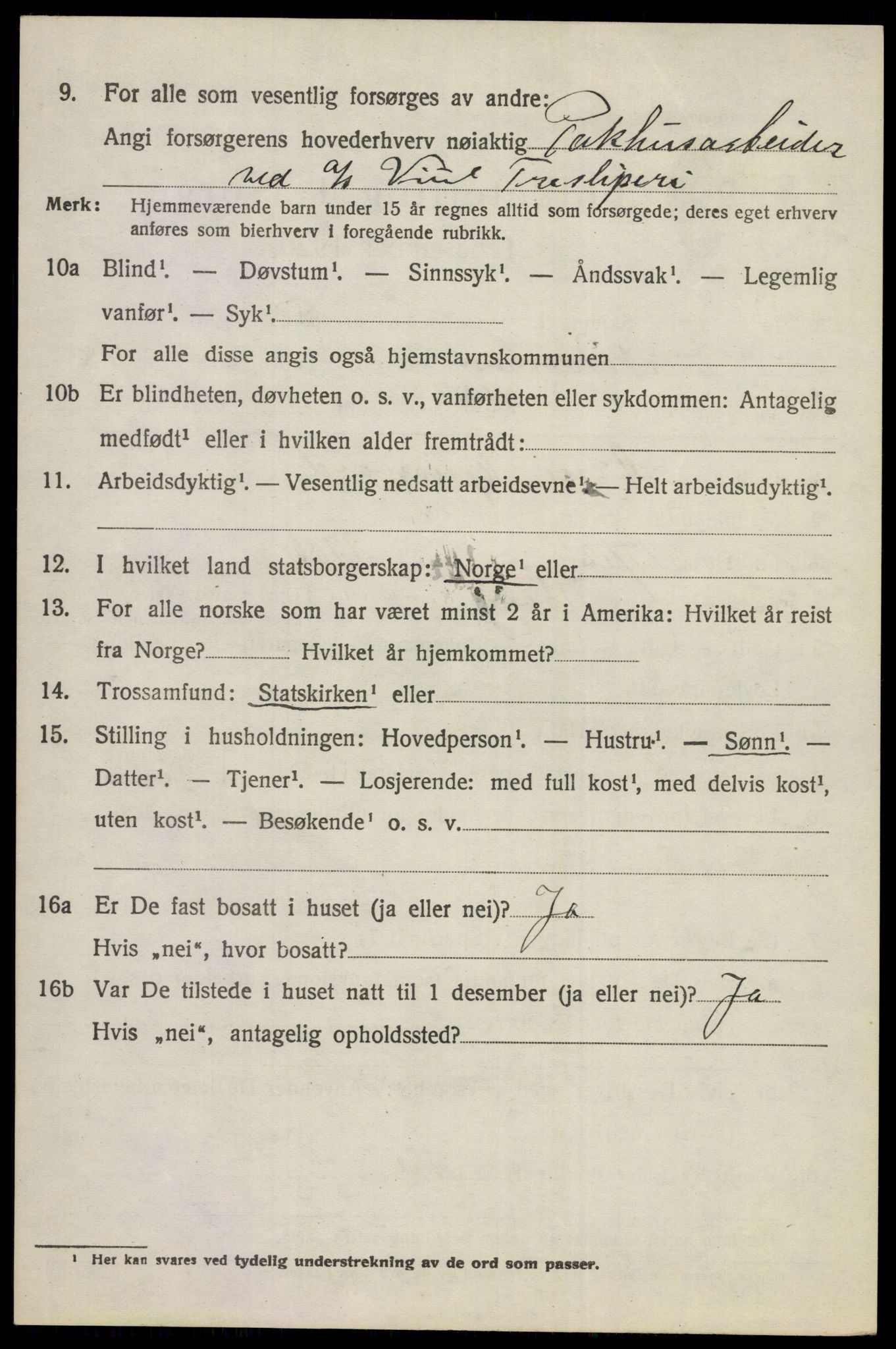 SAKO, 1920 census for Norderhov, 1920, p. 20303