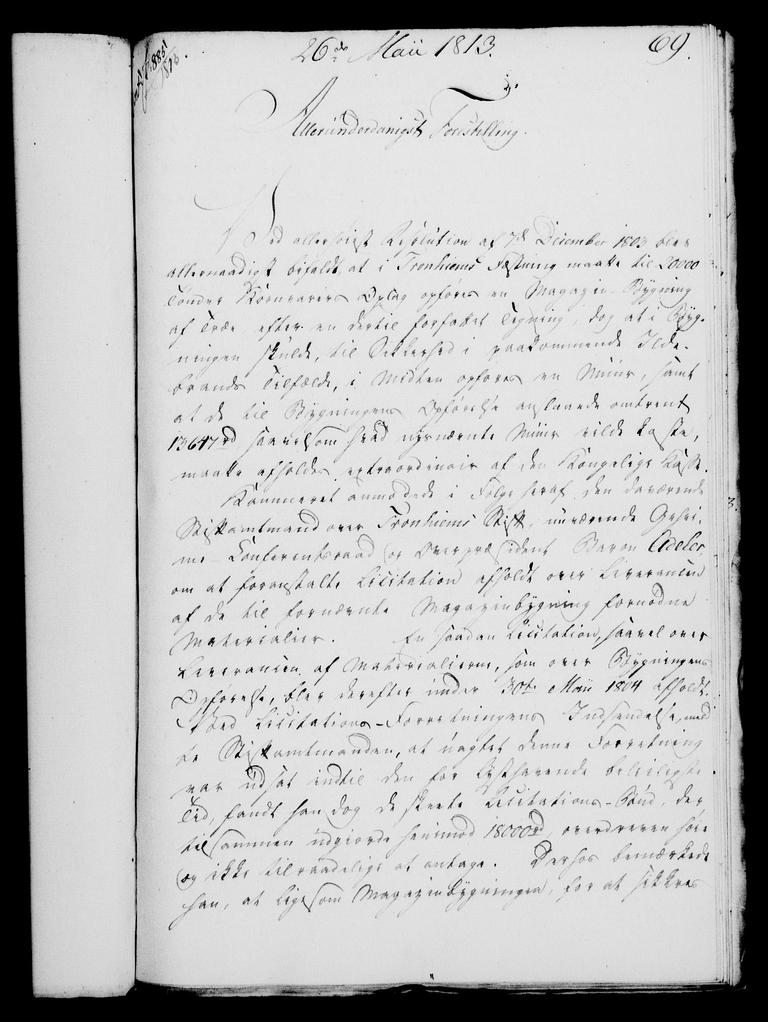 Rentekammeret, Kammerkanselliet, AV/RA-EA-3111/G/Gf/Gfa/L0095: Norsk relasjons- og resolusjonsprotokoll (merket RK 52.95), 1813-1814, p. 278