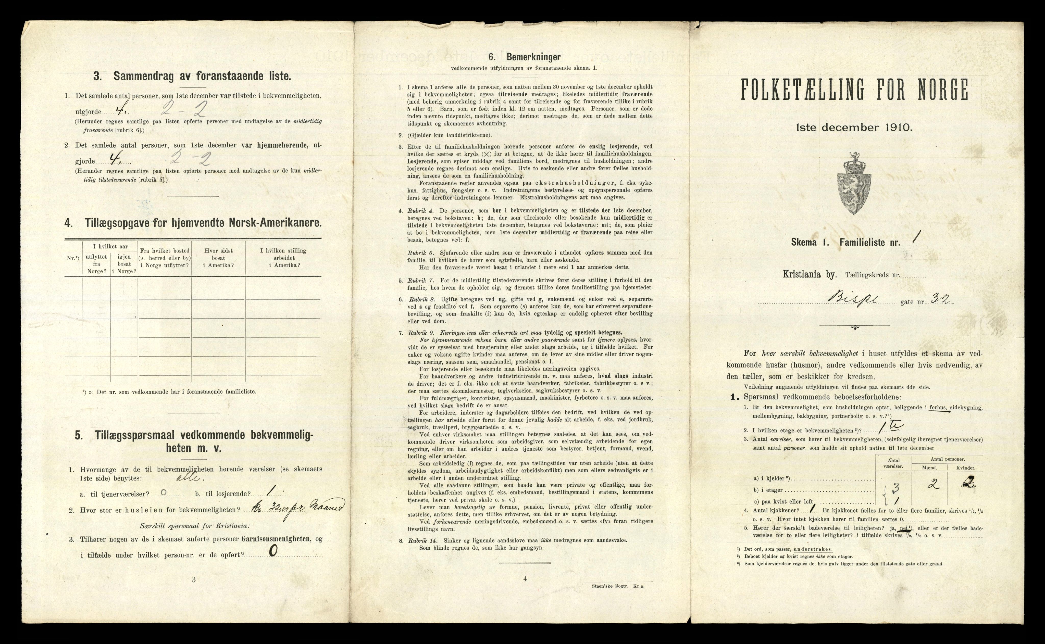 RA, 1910 census for Kristiania, 1910, p. 6137