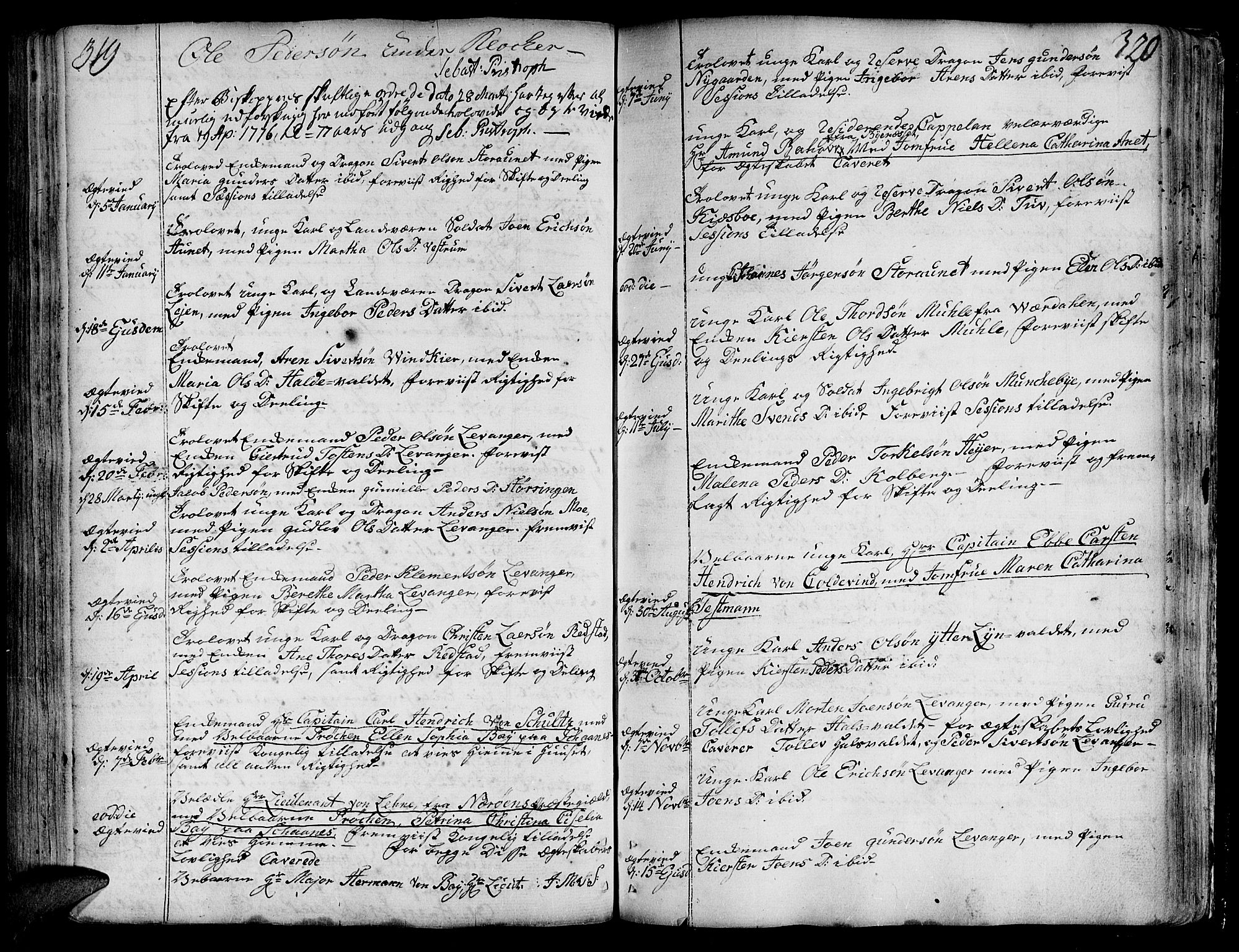Ministerialprotokoller, klokkerbøker og fødselsregistre - Nord-Trøndelag, SAT/A-1458/717/L0141: Parish register (official) no. 717A01, 1747-1803, p. 319-320