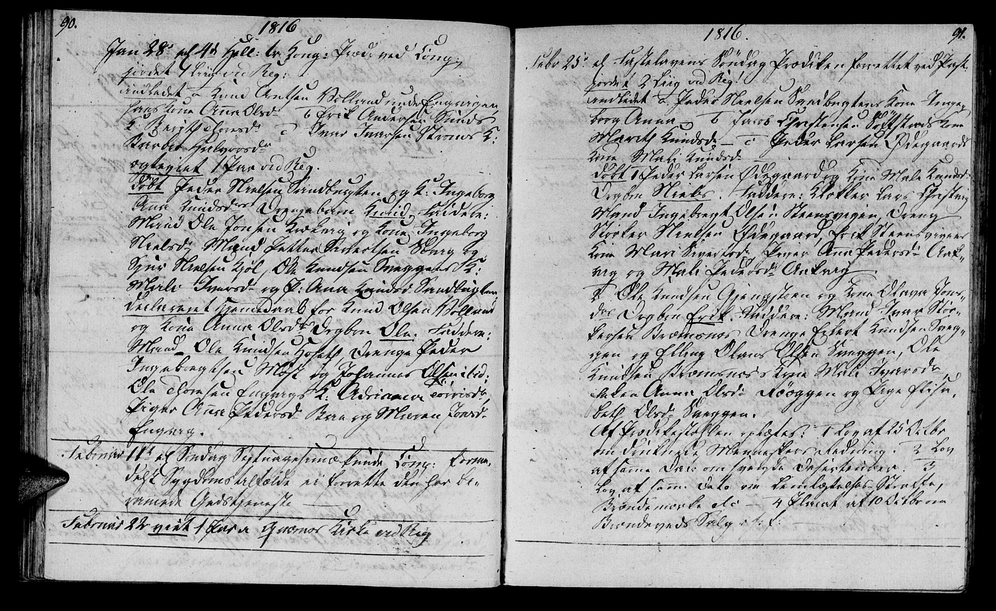 Ministerialprotokoller, klokkerbøker og fødselsregistre - Møre og Romsdal, AV/SAT-A-1454/569/L0817: Parish register (official) no. 569A03, 1805-1819, p. 90-91