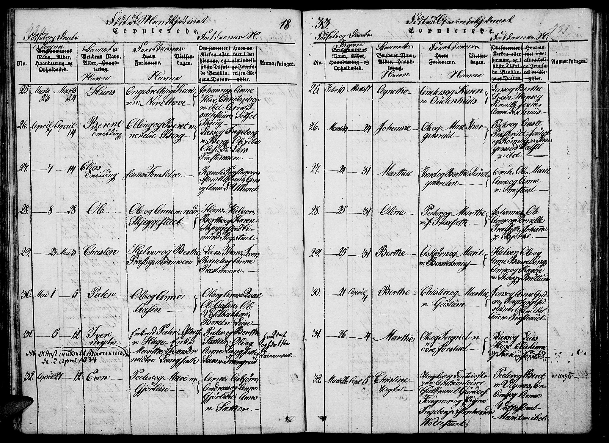 Fåberg prestekontor, SAH/PREST-086/H/Ha/Haa/L0003: Parish register (official) no. 3, 1818-1833, p. 430-431