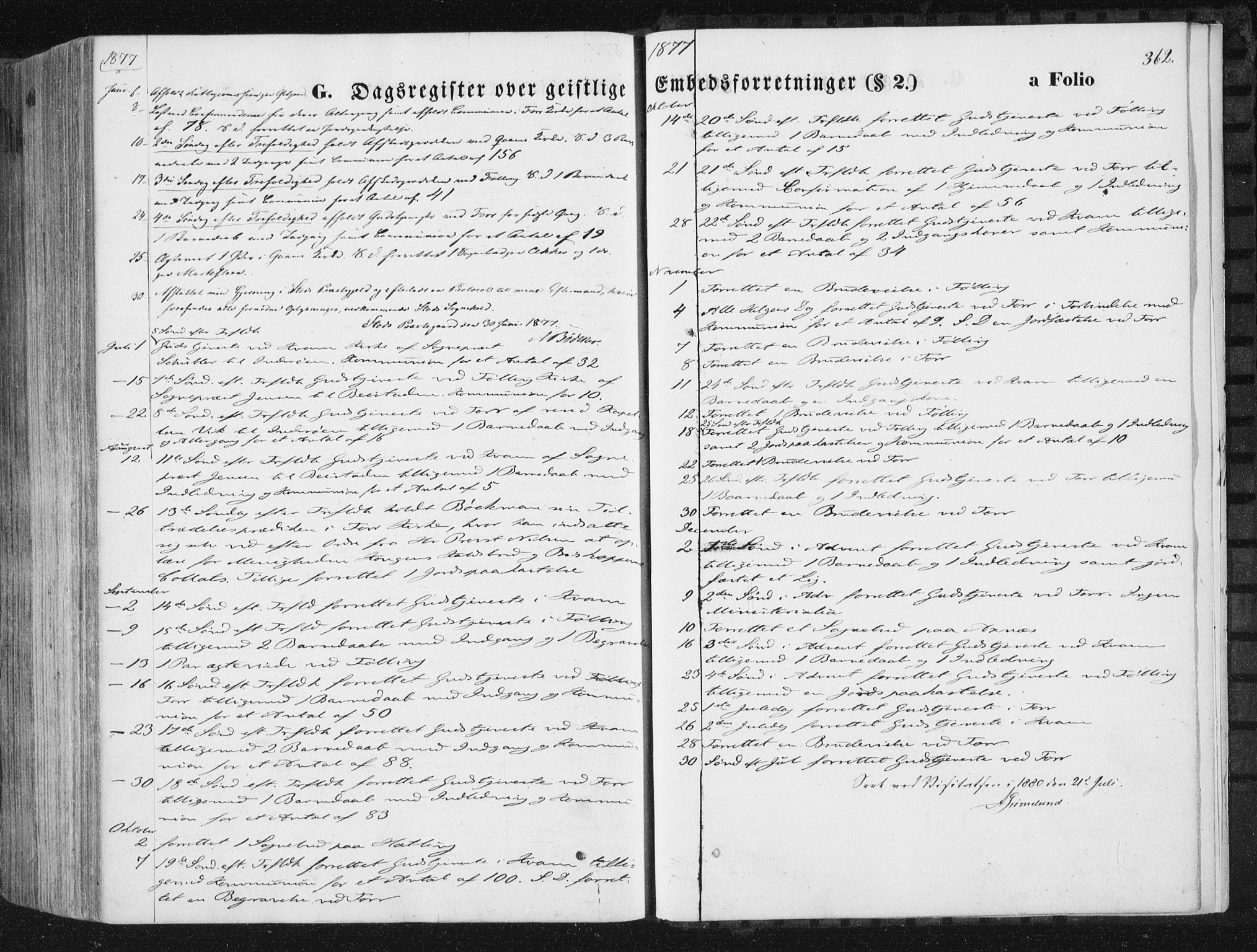 Ministerialprotokoller, klokkerbøker og fødselsregistre - Nord-Trøndelag, SAT/A-1458/746/L0447: Parish register (official) no. 746A06, 1860-1877, p. 362