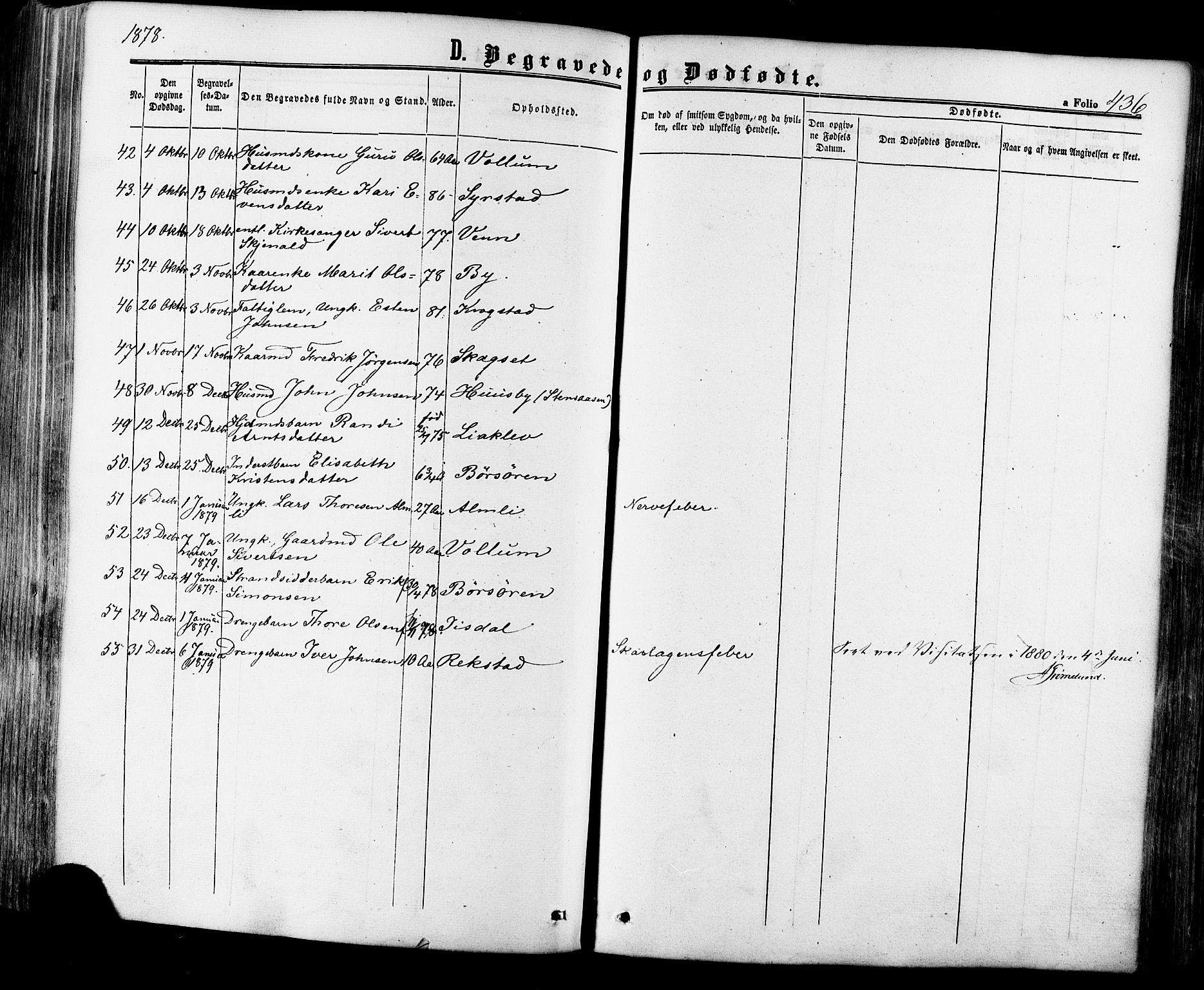 Ministerialprotokoller, klokkerbøker og fødselsregistre - Sør-Trøndelag, AV/SAT-A-1456/665/L0772: Parish register (official) no. 665A07, 1856-1878, p. 436