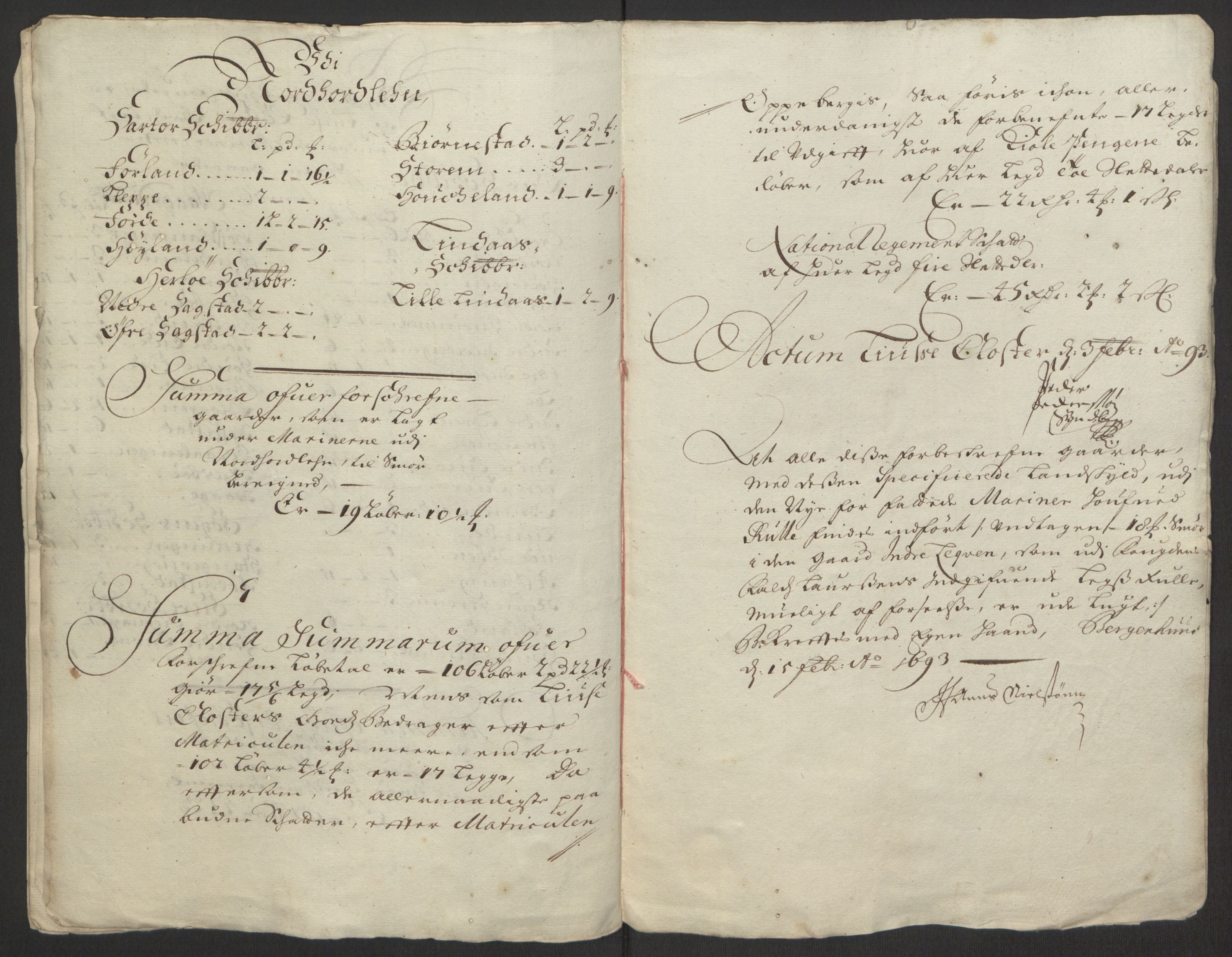 Rentekammeret inntil 1814, Reviderte regnskaper, Fogderegnskap, RA/EA-4092/R50/L3159: Fogderegnskap Lyse kloster, 1691-1709, p. 23