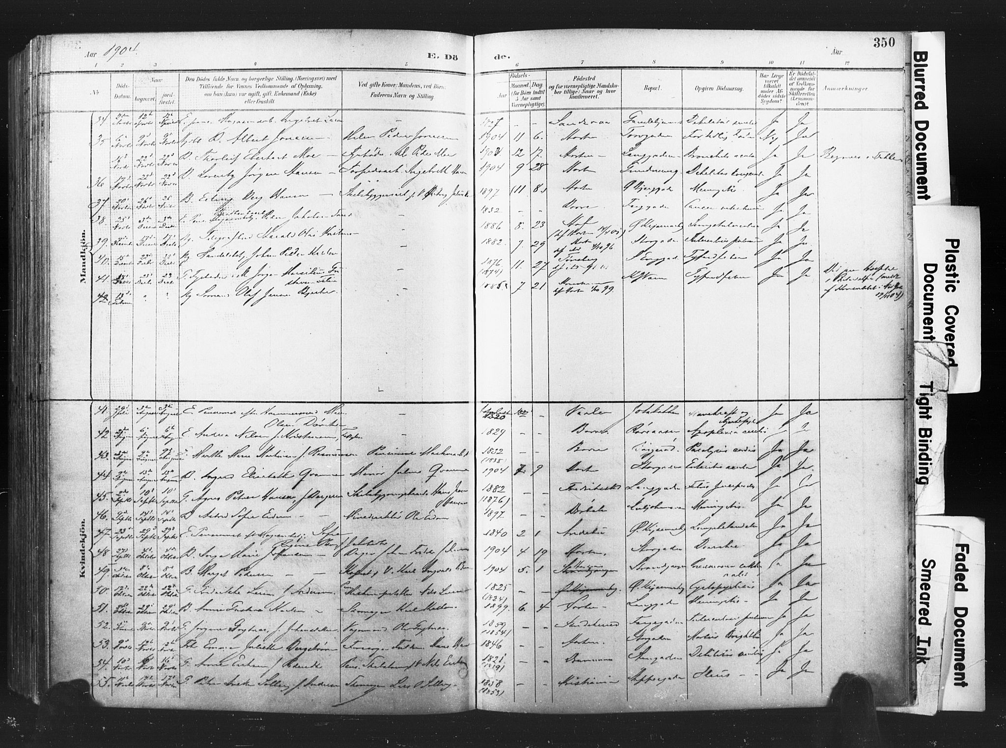 Horten kirkebøker, AV/SAKO-A-348/F/Fa/L0005: Parish register (official) no. 5, 1896-1904, p. 350