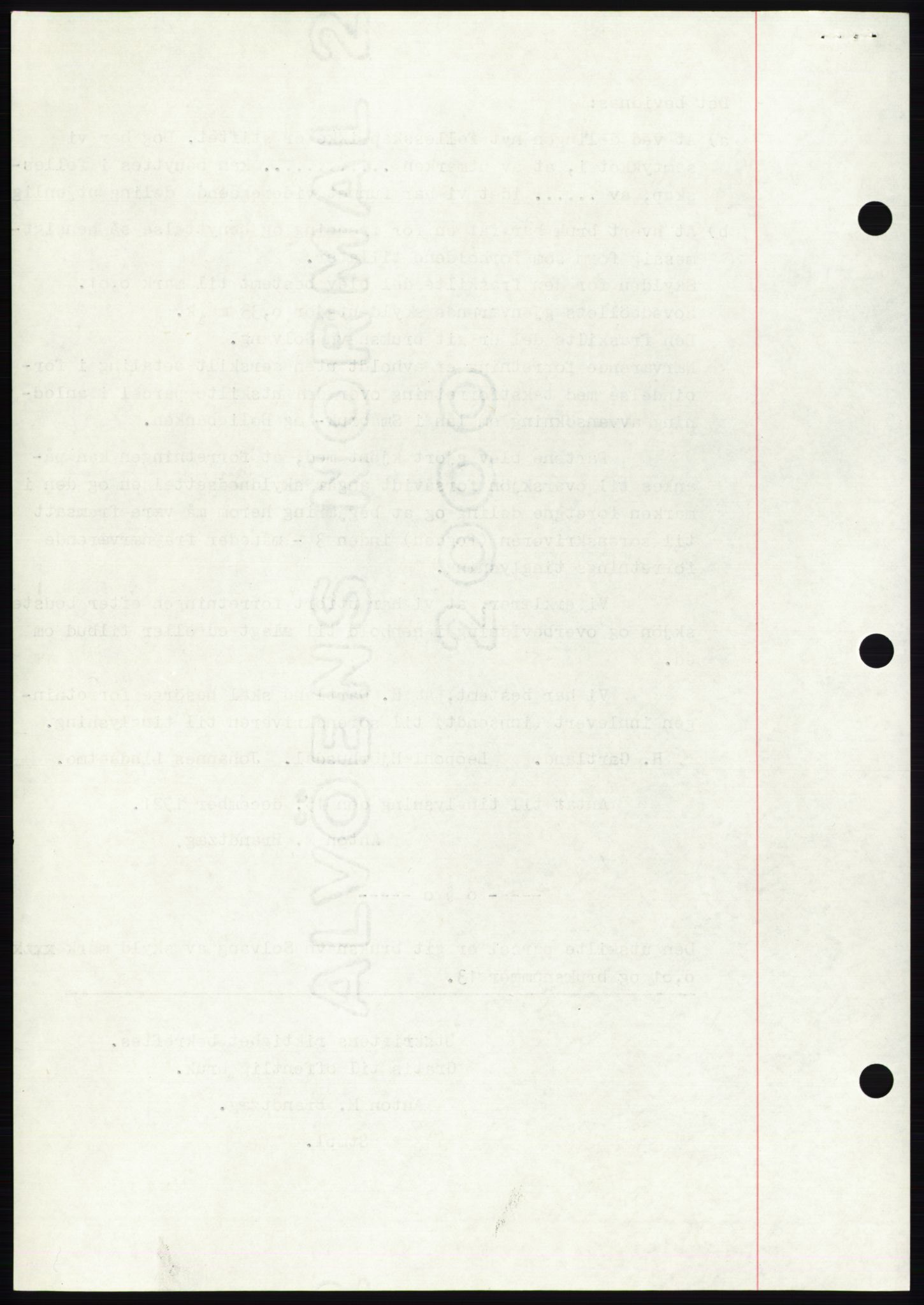 Namdal sorenskriveri, AV/SAT-A-4133/1/2/2C: Mortgage book no. -, 1916-1921, Deed date: 15.12.1921