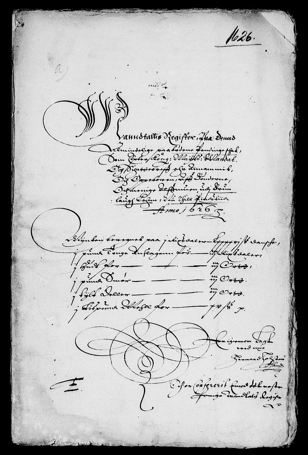 Rentekammeret inntil 1814, Reviderte regnskaper, Lensregnskaper, AV/RA-EA-5023/R/Rb/Rbl/L0001: Brunla len med Numedal len til 1628,  Sandsvær len 1626-28 og Eiker len 1626-37, 1617-1627