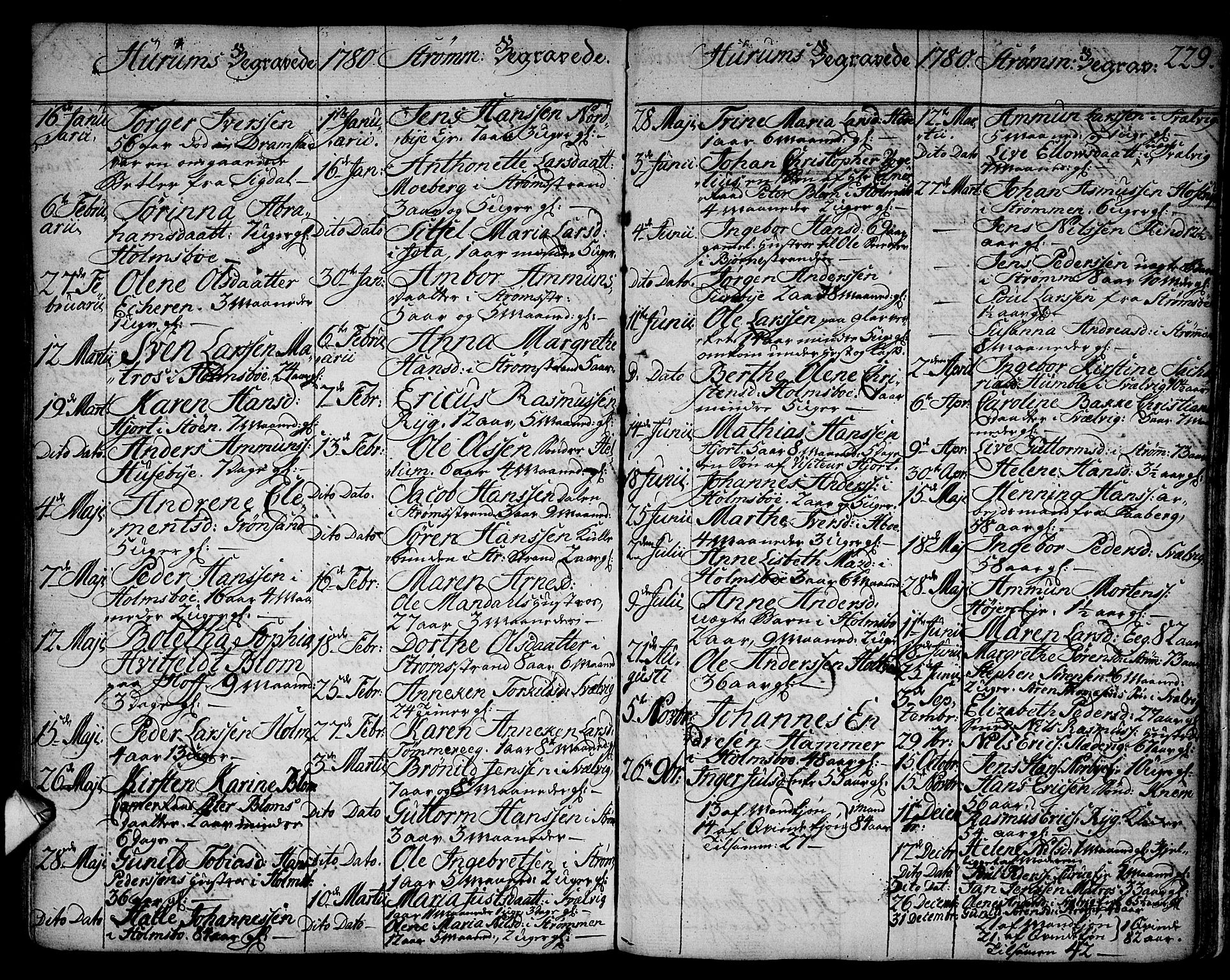 Hurum kirkebøker, AV/SAKO-A-229/F/Fa/L0007: Parish register (official) no. 7, 1771-1810, p. 229