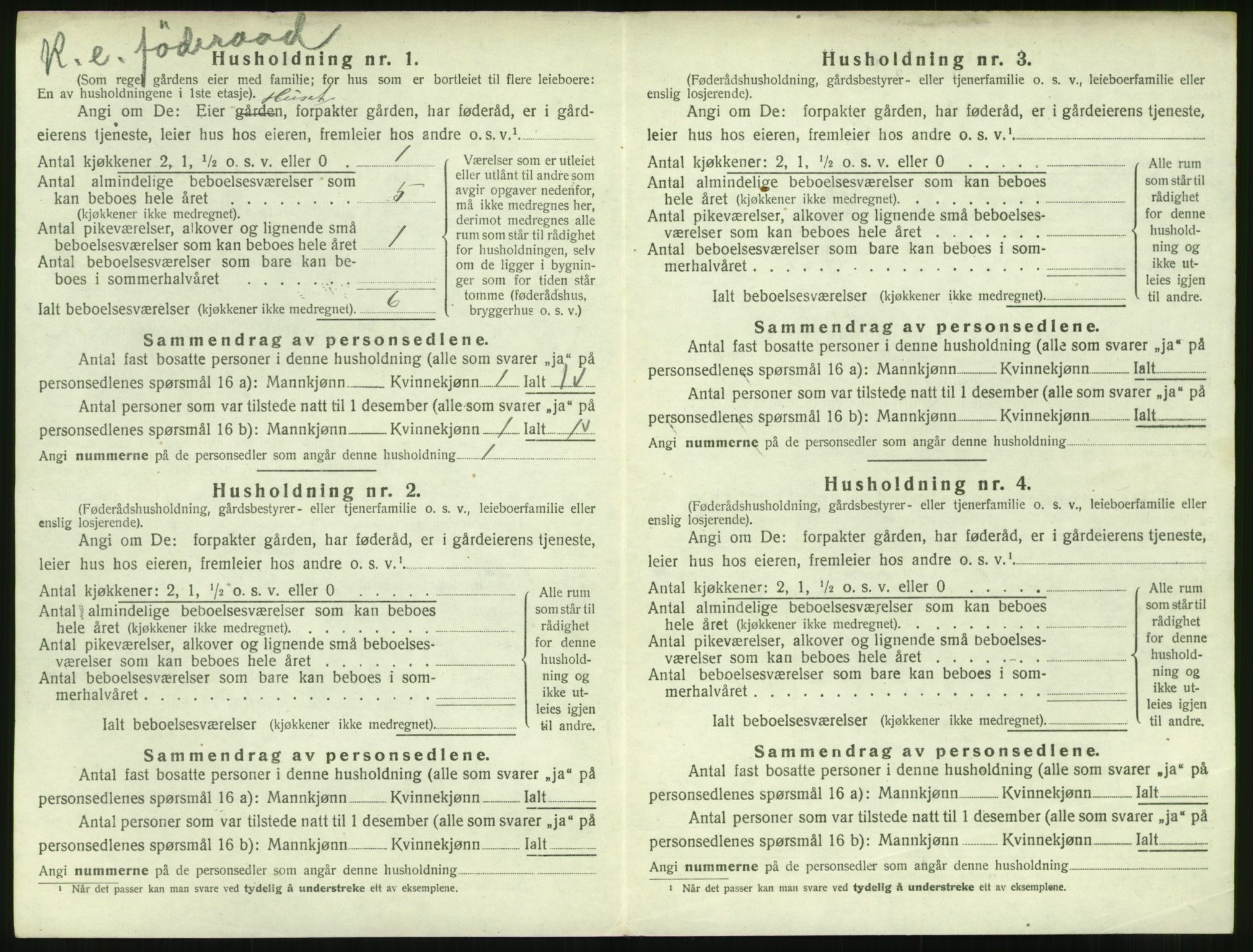 SAT, 1920 census for Skodje, 1920, p. 400