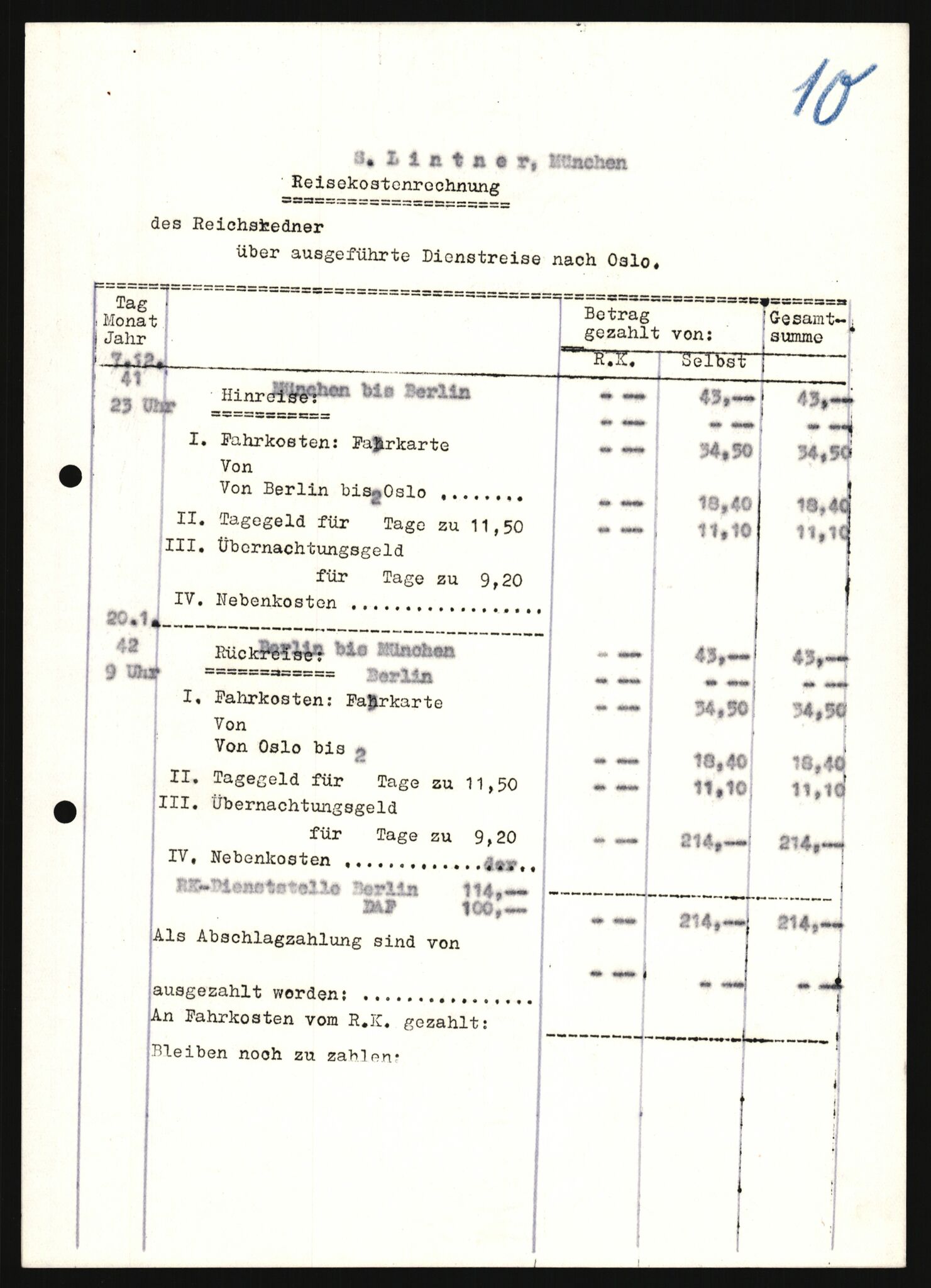 Forsvarets Overkommando. 2 kontor. Arkiv 11.4. Spredte tyske arkivsaker, AV/RA-RAFA-7031/D/Dar/Darb/L0008: Reichskommissariat - Hauptabteilung Volksaufklärung und Propaganda, 1940-1943, p. 1111