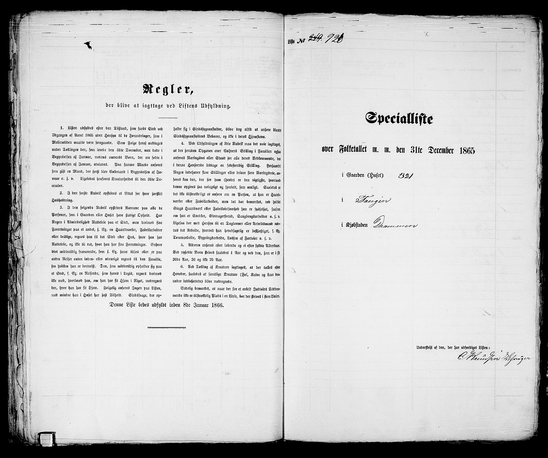 RA, 1865 census for Strømsø in Drammen, 1865, p. 662