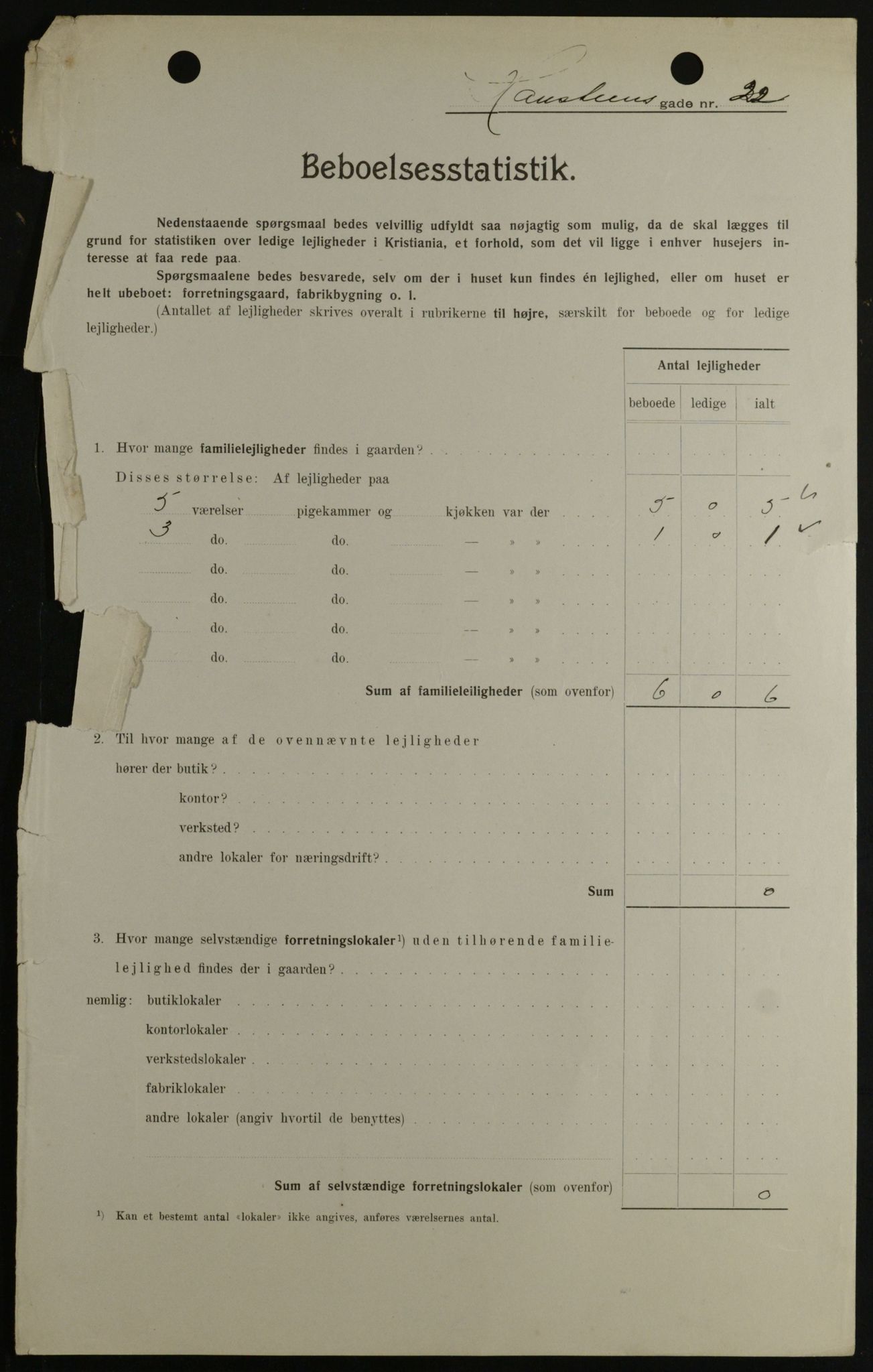 OBA, Municipal Census 1908 for Kristiania, 1908, p. 31573