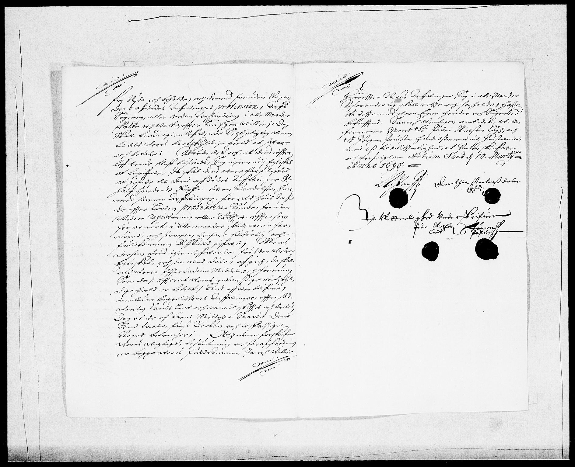 Danske Kanselli 1572-1799, AV/RA-EA-3023/F/Fc/Fcc/Fcca/L0044: Norske innlegg 1572-1799, 1690-1691, p. 121