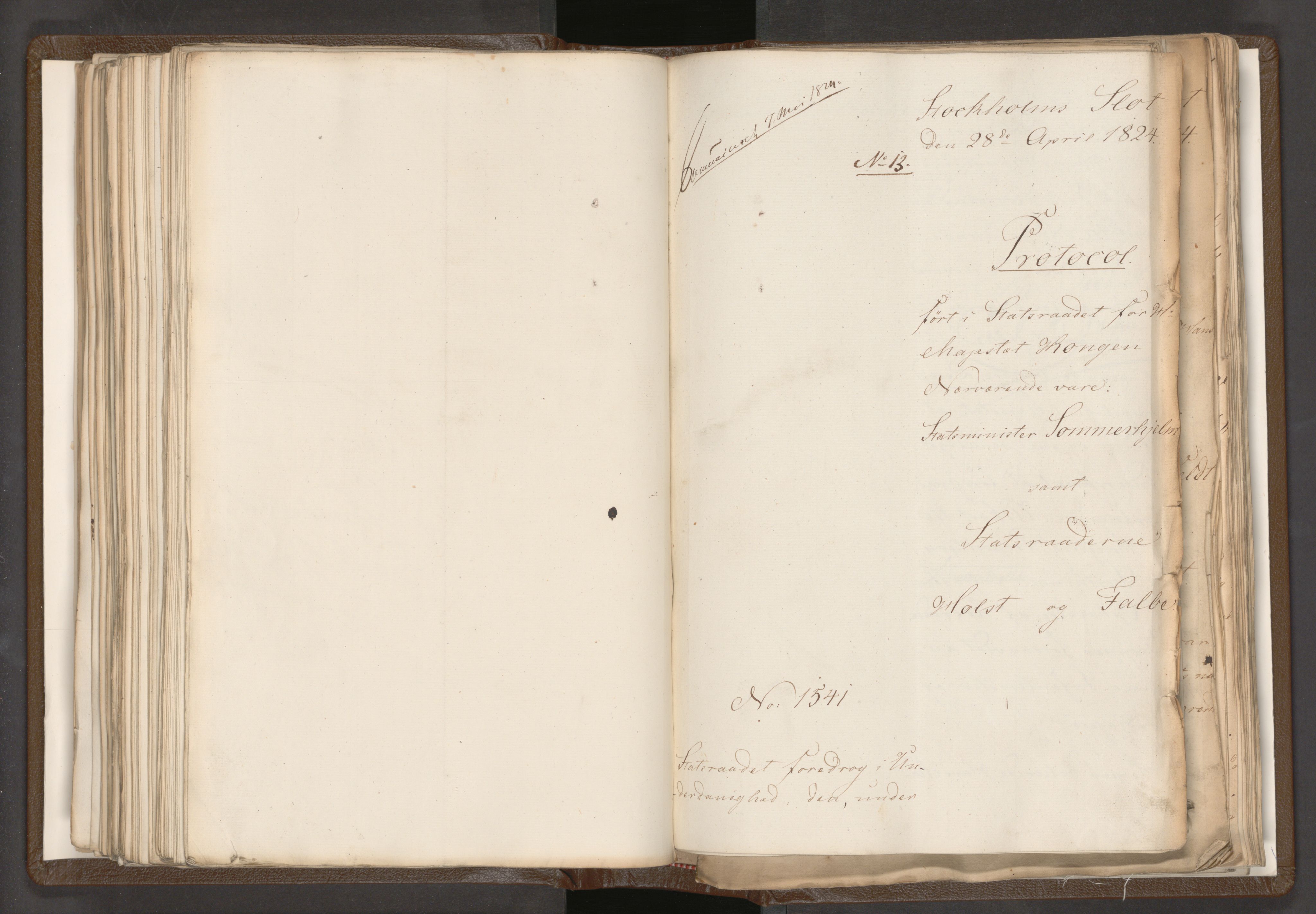 Statsrådssekretariatet, AV/RA-S-1001/A/Ab/L0018: Kgl. res. nr. 1112-1753, 1. halvår, 1824