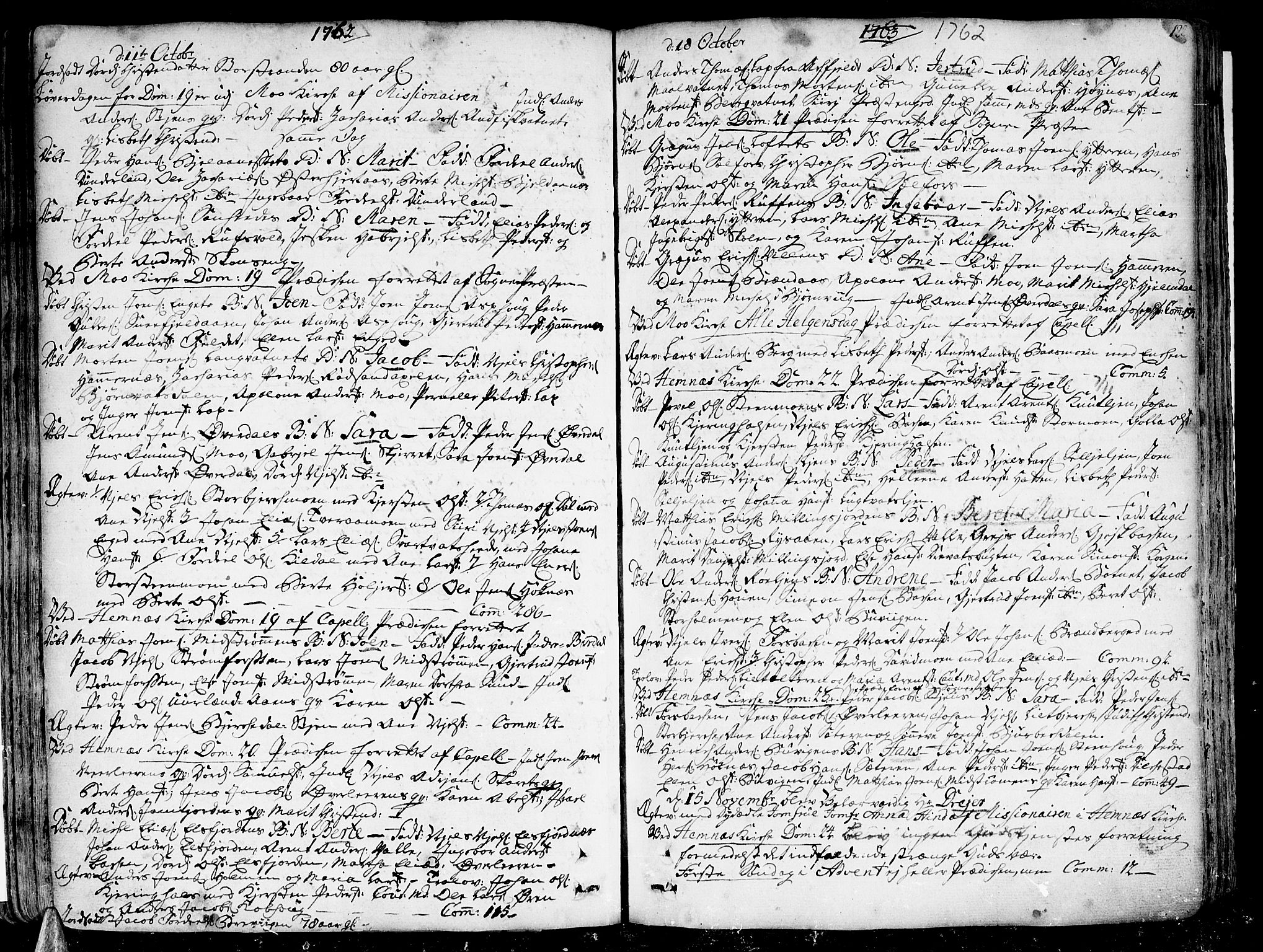 Ministerialprotokoller, klokkerbøker og fødselsregistre - Nordland, SAT/A-1459/825/L0348: Parish register (official) no. 825A04, 1752-1788, p. 122