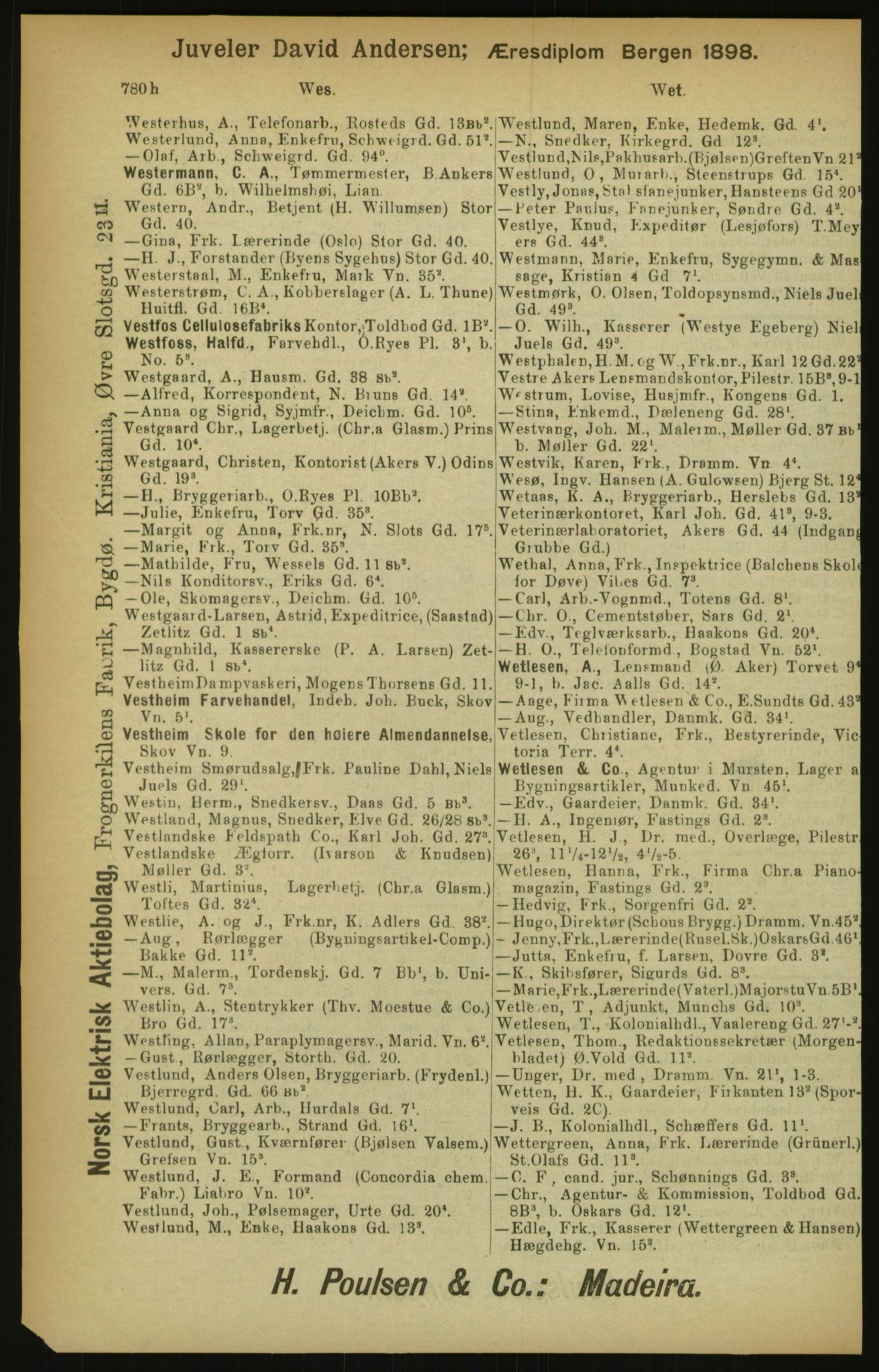 Kristiania/Oslo adressebok, PUBL/-, 1900, p. 780