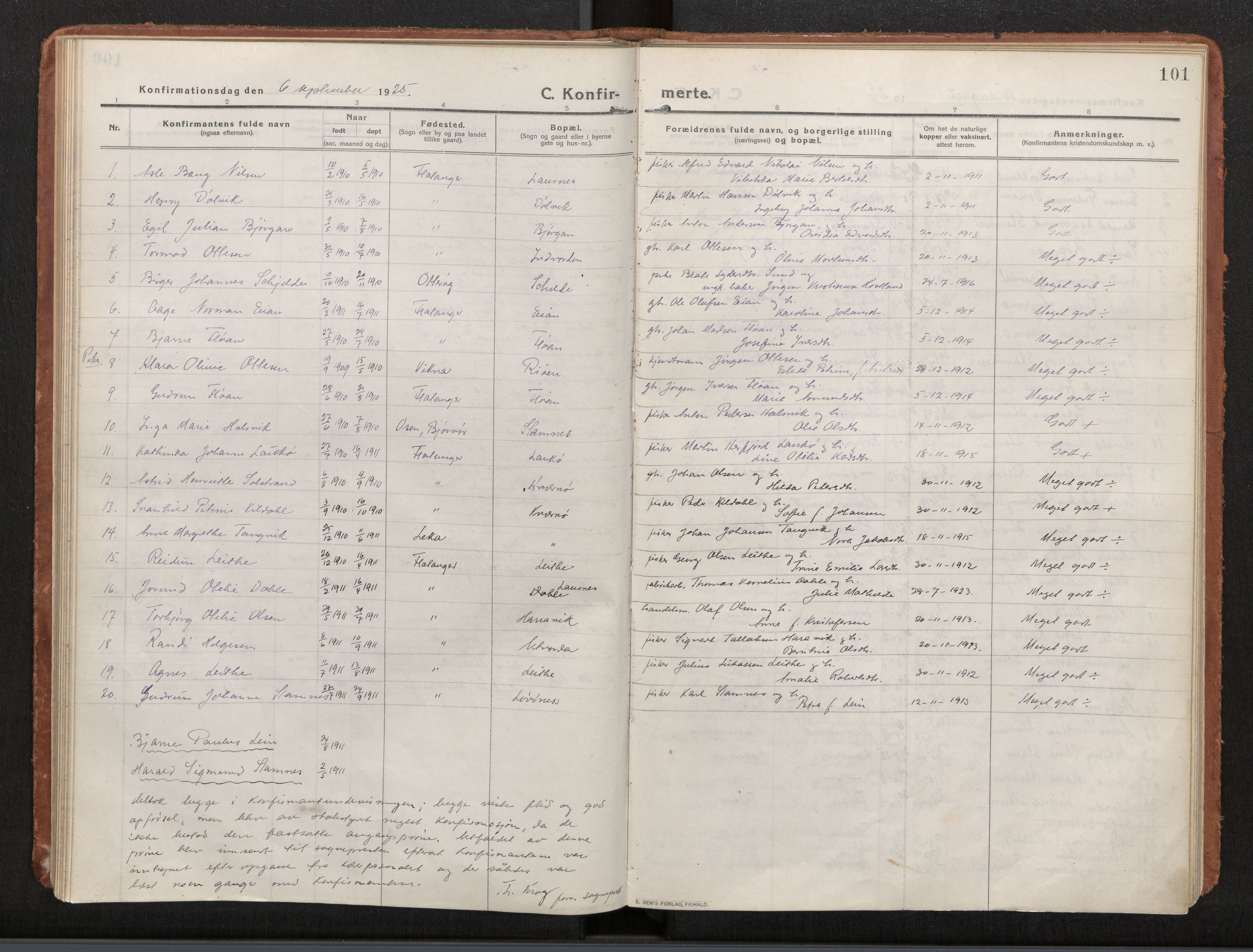 Ministerialprotokoller, klokkerbøker og fødselsregistre - Nord-Trøndelag, AV/SAT-A-1458/772/L0604: Parish register (official) no. 772A02, 1913-1937, p. 101