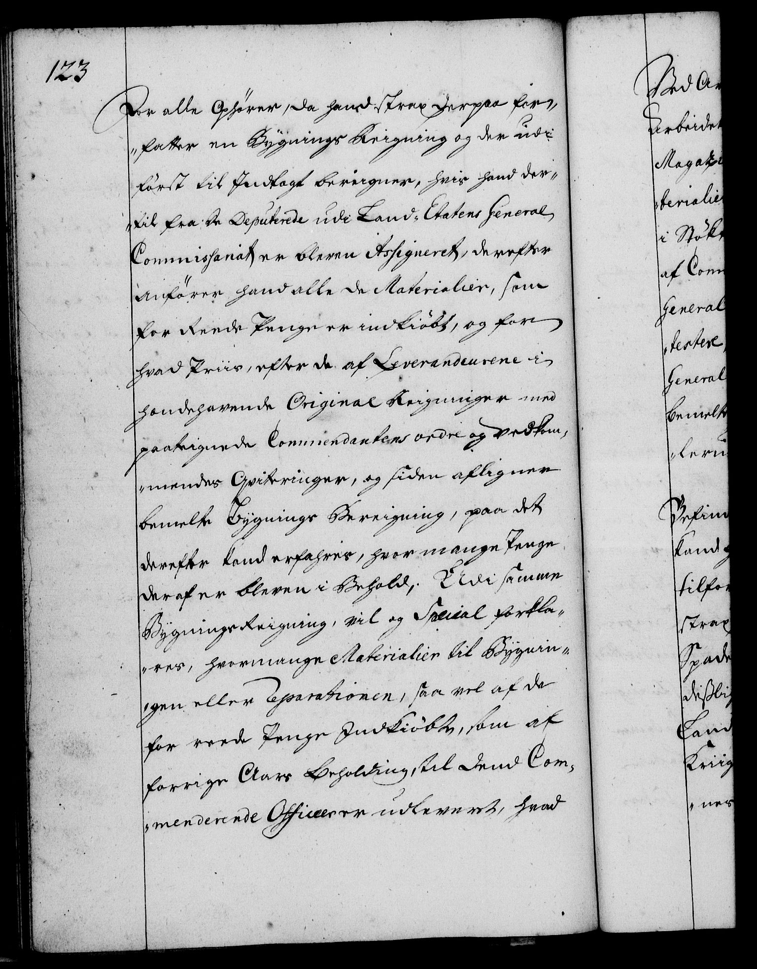 Rentekammeret, Kammerkanselliet, RA/EA-3111/G/Gg/Ggi/L0002: Norsk instruksjonsprotokoll med register (merket RK 53.35), 1729-1751, p. 123