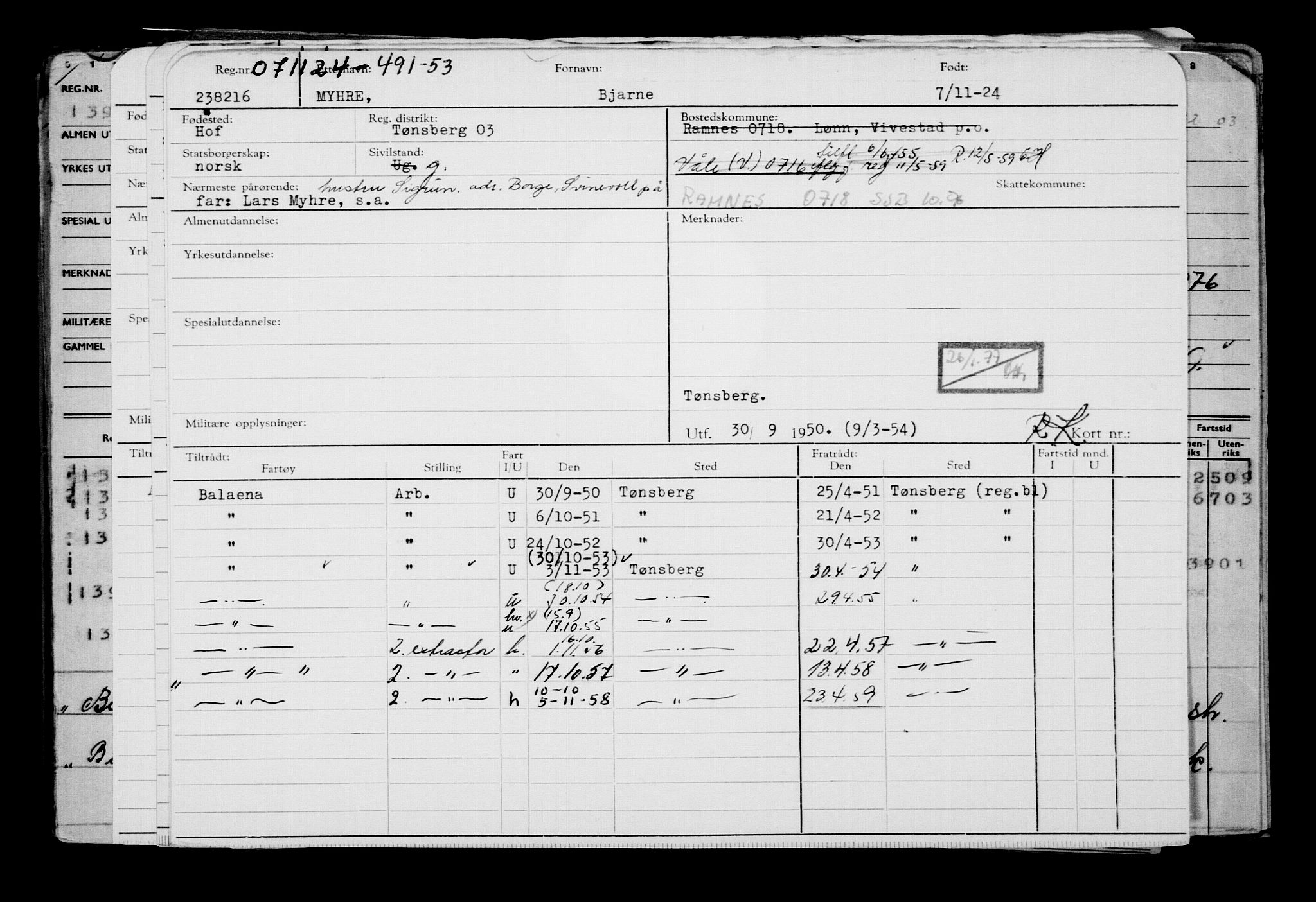 Direktoratet for sjømenn, AV/RA-S-3545/G/Gb/L0237: Hovedkort, 1924, p. 735