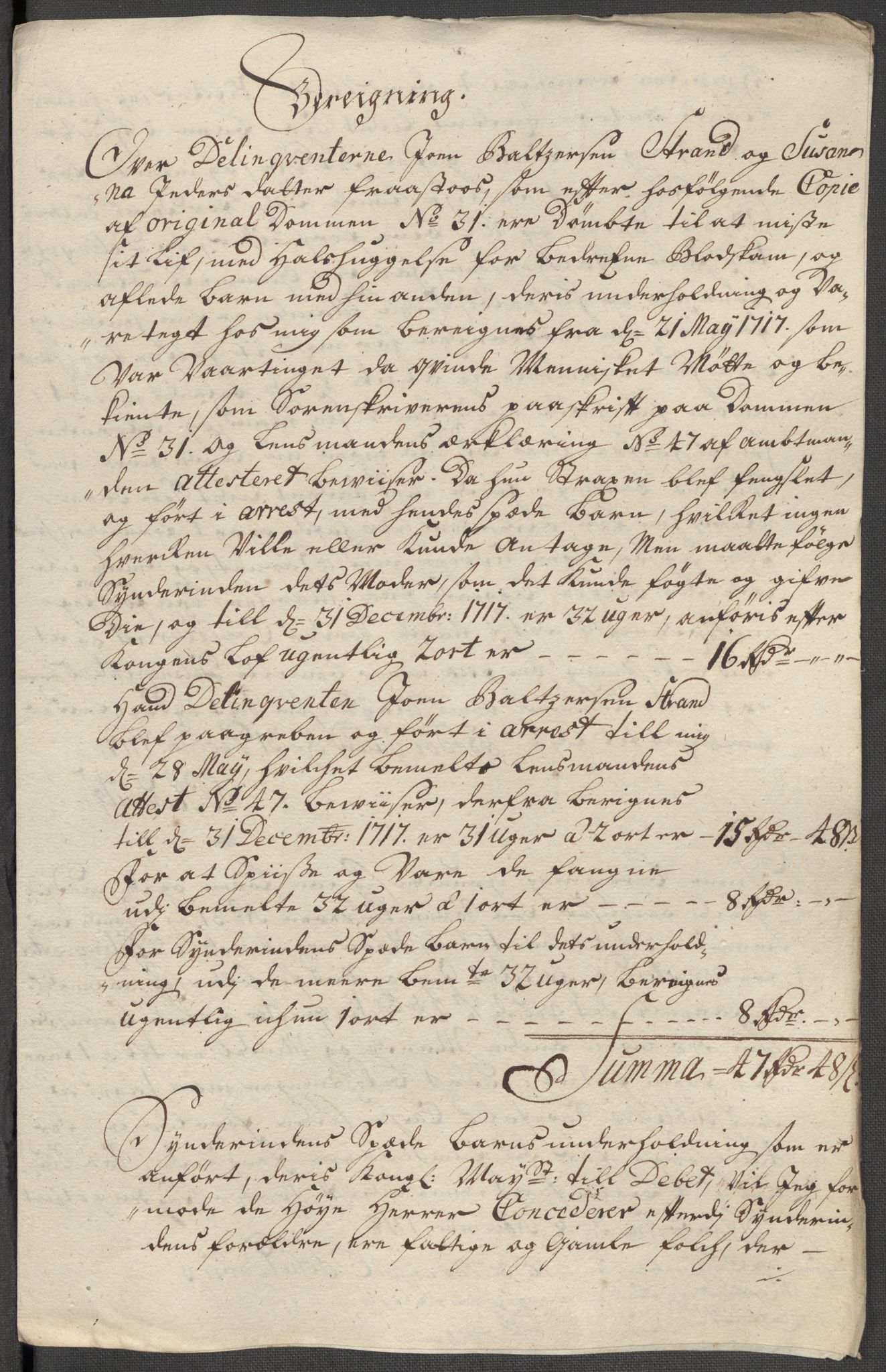 Rentekammeret inntil 1814, Reviderte regnskaper, Fogderegnskap, AV/RA-EA-4092/R66/L4588: Fogderegnskap Salten, 1718, p. 343