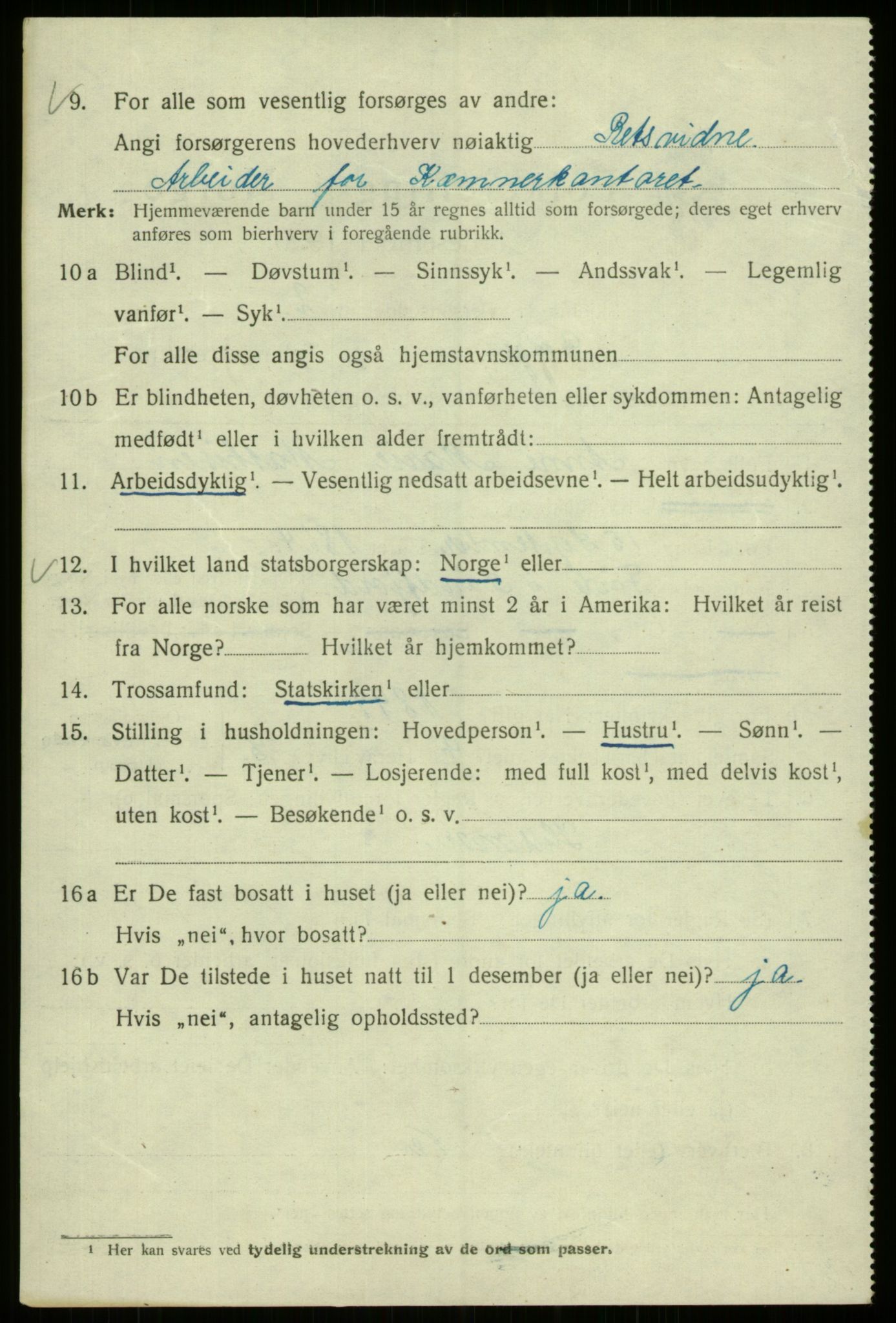 SAB, 1920 census for Bergen, 1920, p. 191748