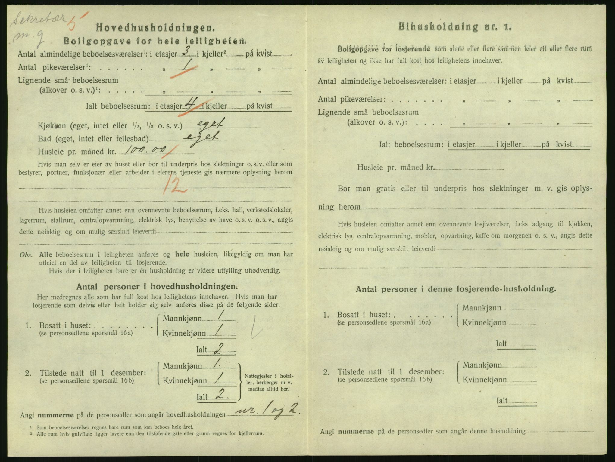 SAO, 1920 census for Kristiania, 1920, p. 96644