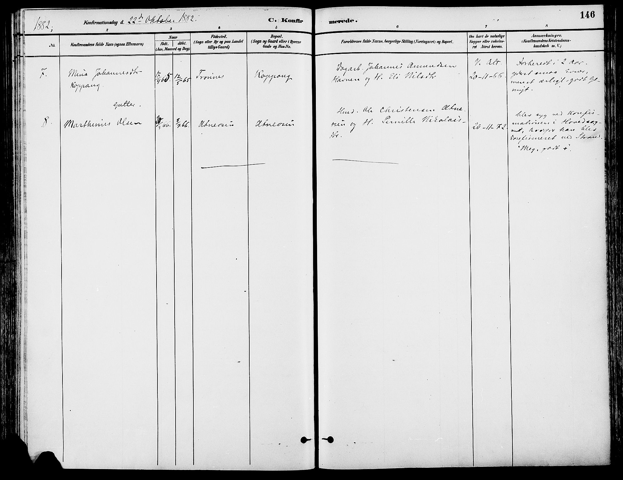 Stor-Elvdal prestekontor, SAH/PREST-052/H/Ha/Haa/L0002: Parish register (official) no. 2, 1882-1907, p. 146