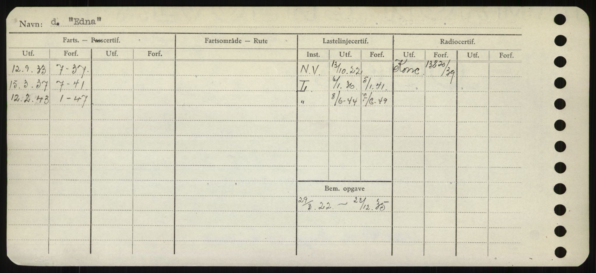 Sjøfartsdirektoratet med forløpere, Skipsmålingen, RA/S-1627/H/Hd/L0009: Fartøy, E, p. 58