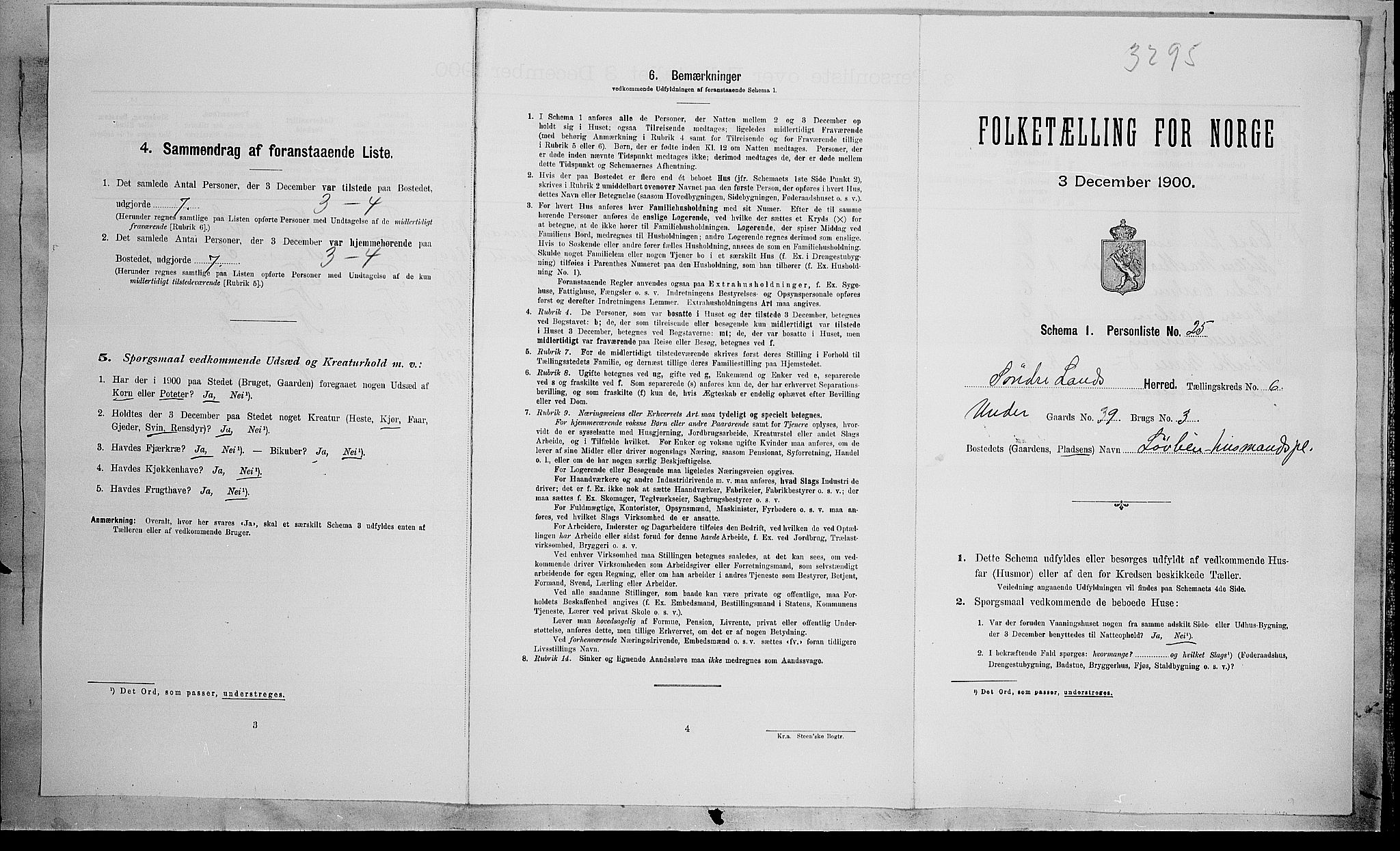 SAH, 1900 census for Søndre Land, 1900, p. 791