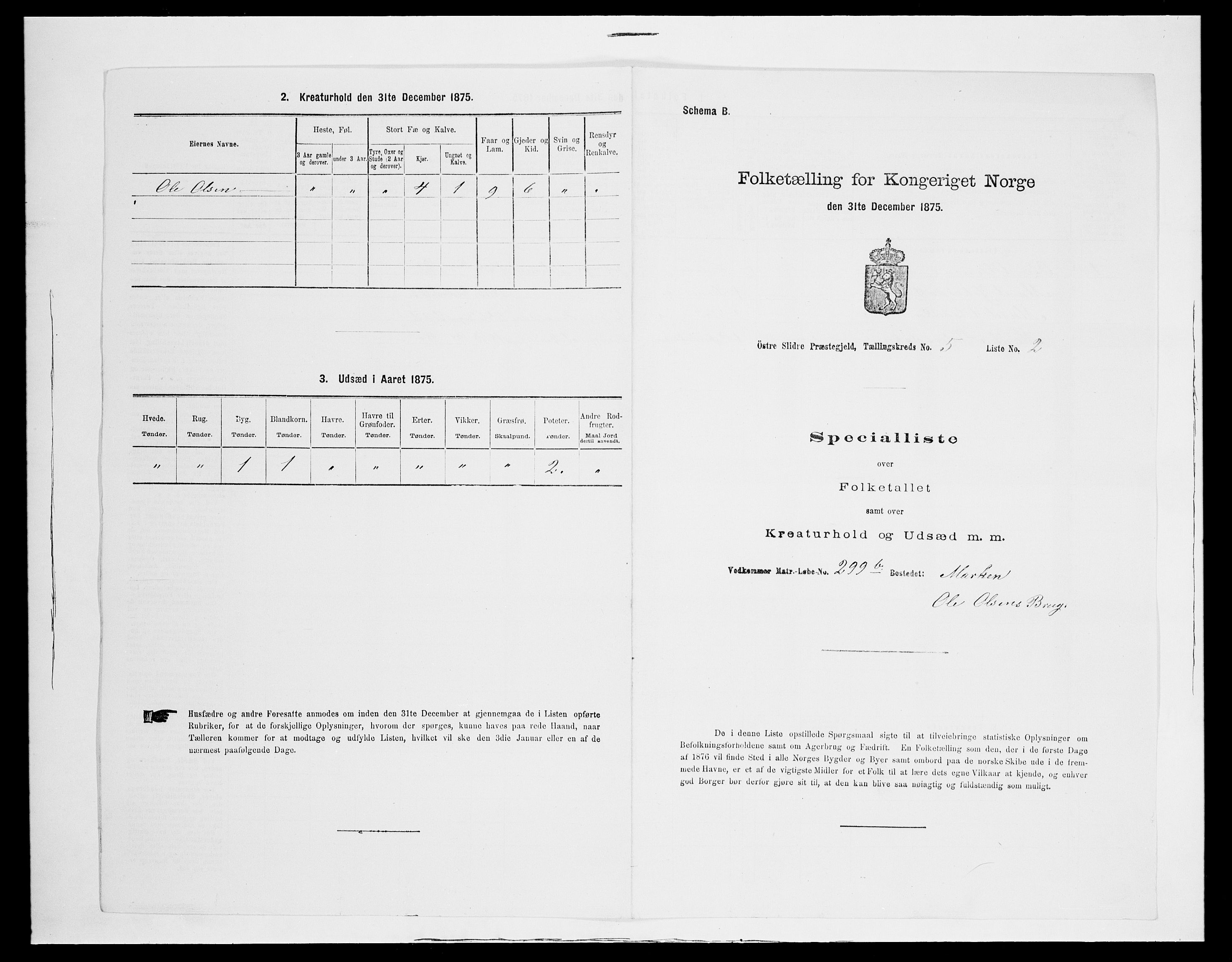 SAH, 1875 census for 0544P Øystre Slidre, 1875, p. 551