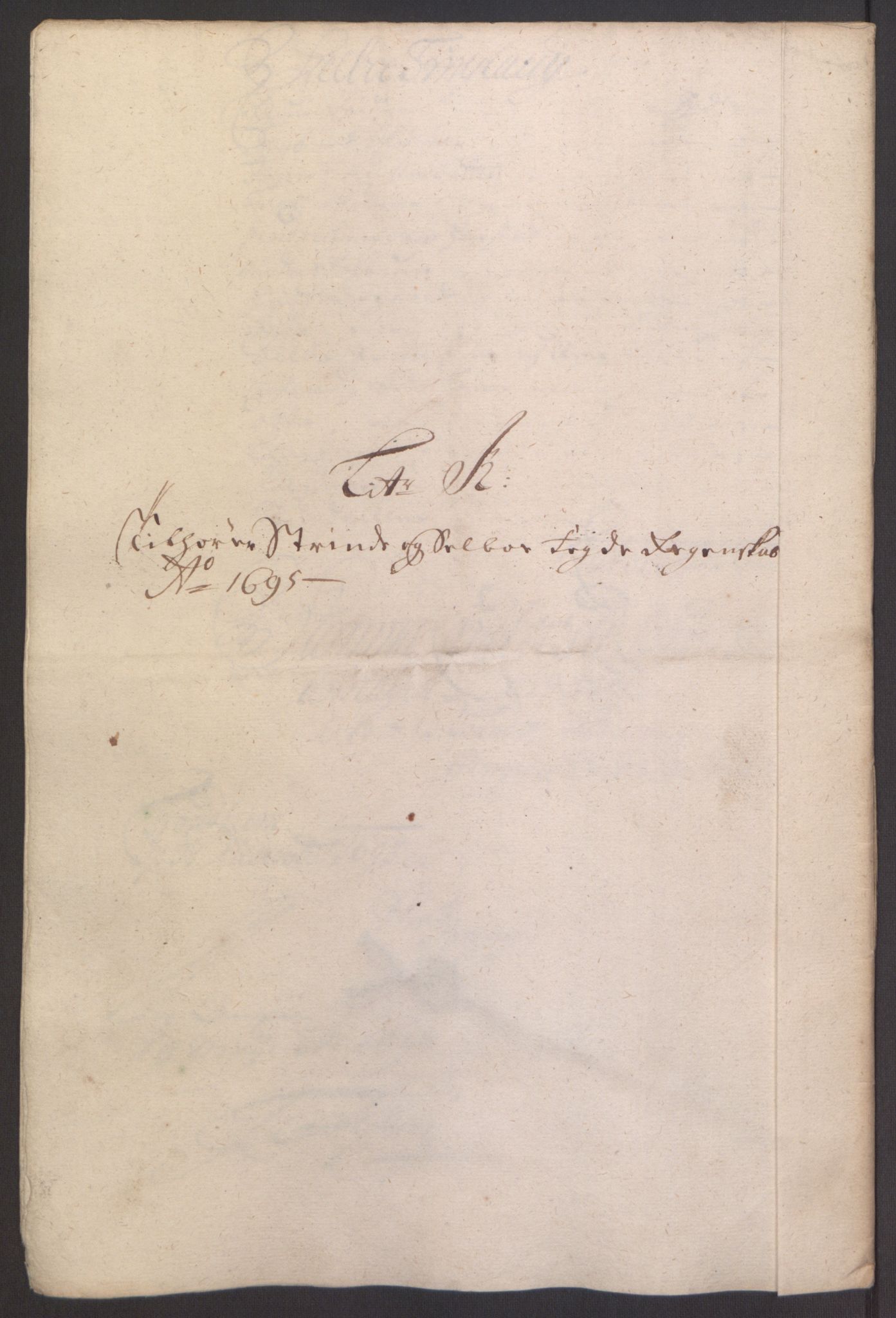 Rentekammeret inntil 1814, Reviderte regnskaper, Fogderegnskap, RA/EA-4092/R61/L4105: Fogderegnskap Strinda og Selbu, 1695, p. 81