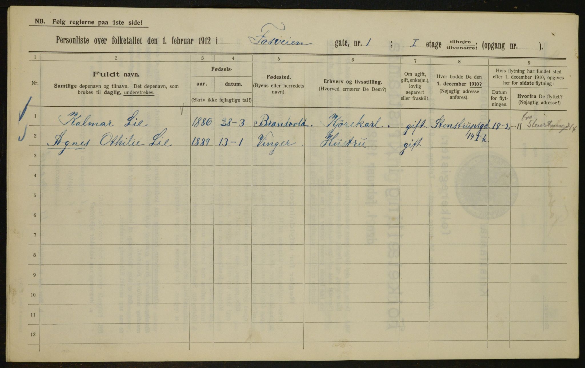 OBA, Municipal Census 1912 for Kristiania, 1912, p. 24678