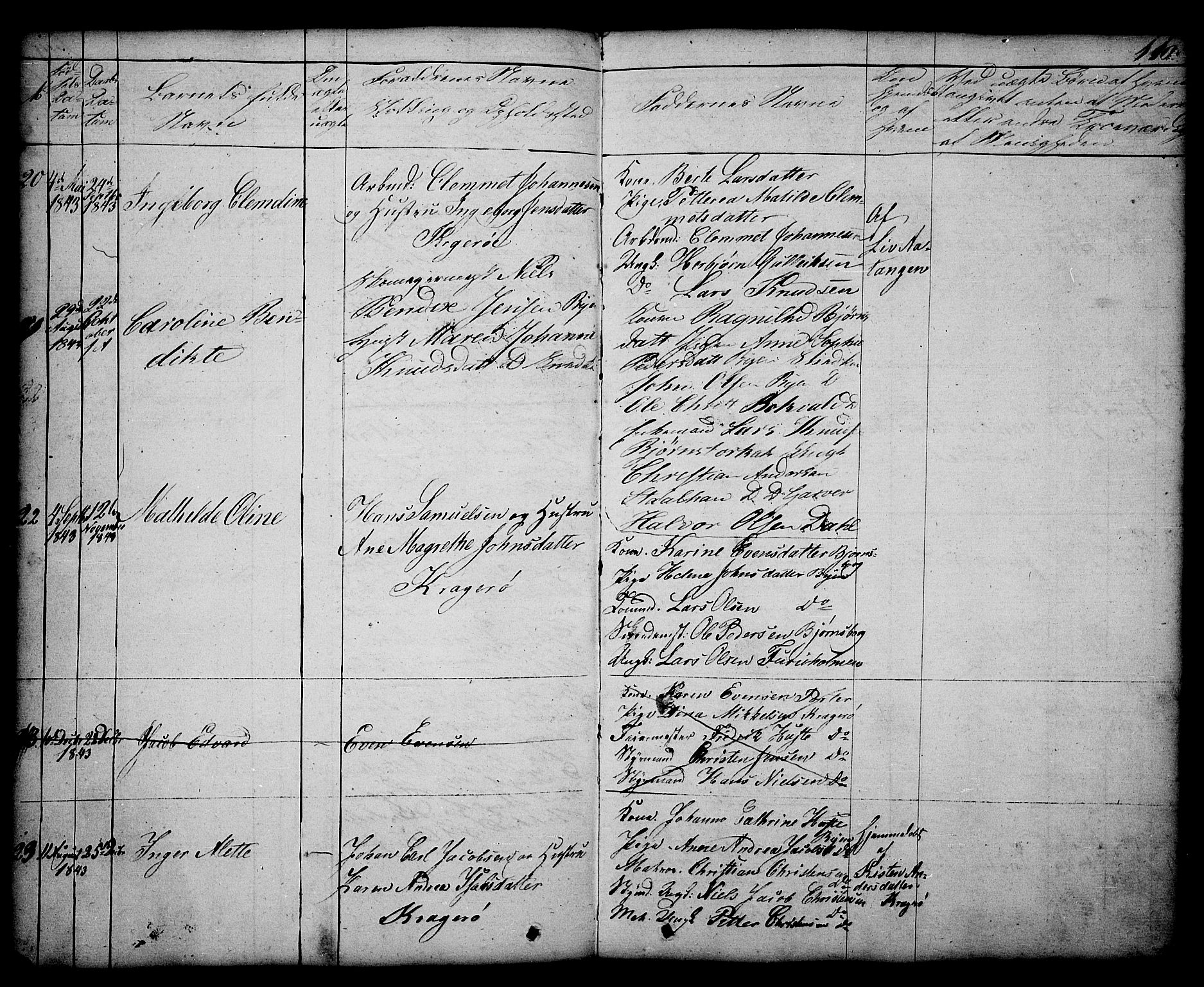 Kragerø kirkebøker, SAKO/A-278/G/Ga/L0003: Parish register (copy) no. 3, 1832-1852, p. 110