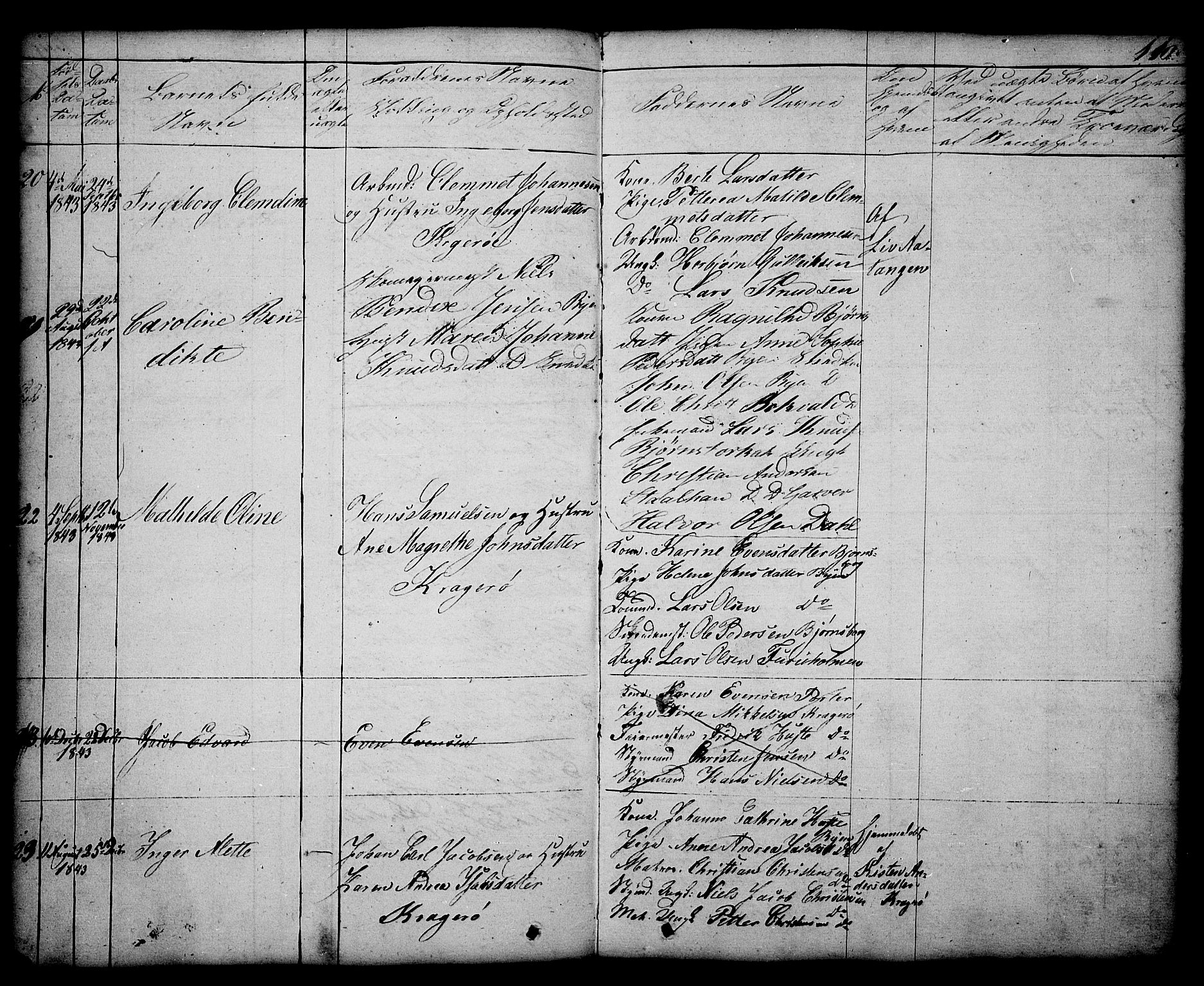 Kragerø kirkebøker, AV/SAKO-A-278/G/Ga/L0003: Parish register (copy) no. 3, 1832-1852, p. 110