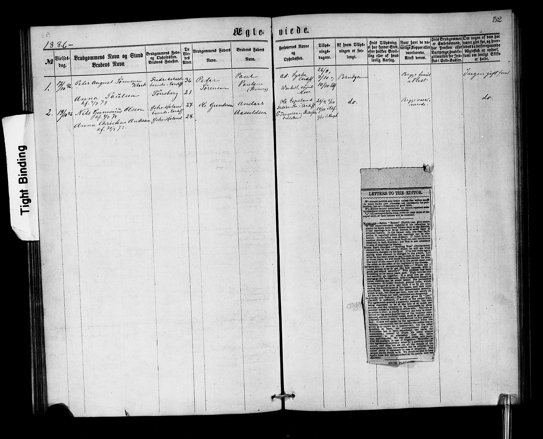 Den norske sjømannsmisjon i utlandet/Bristolhavnene (Cardiff-Swansea), AV/SAB-SAB/PA-0102/H/Ha/Haa/L0001: Parish register (official) no. A 1, 1866-1887