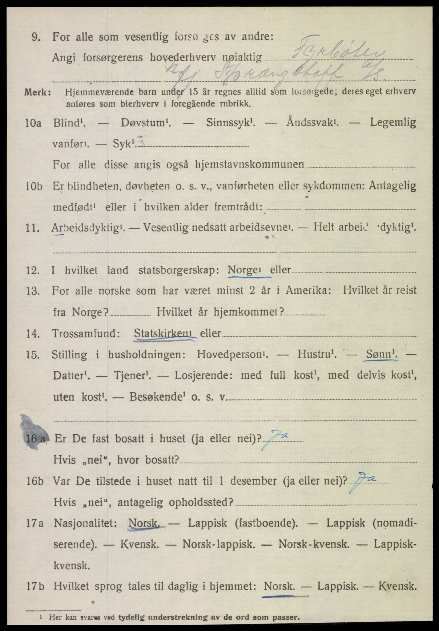 SAT, 1920 census for Åsen, 1920, p. 4251