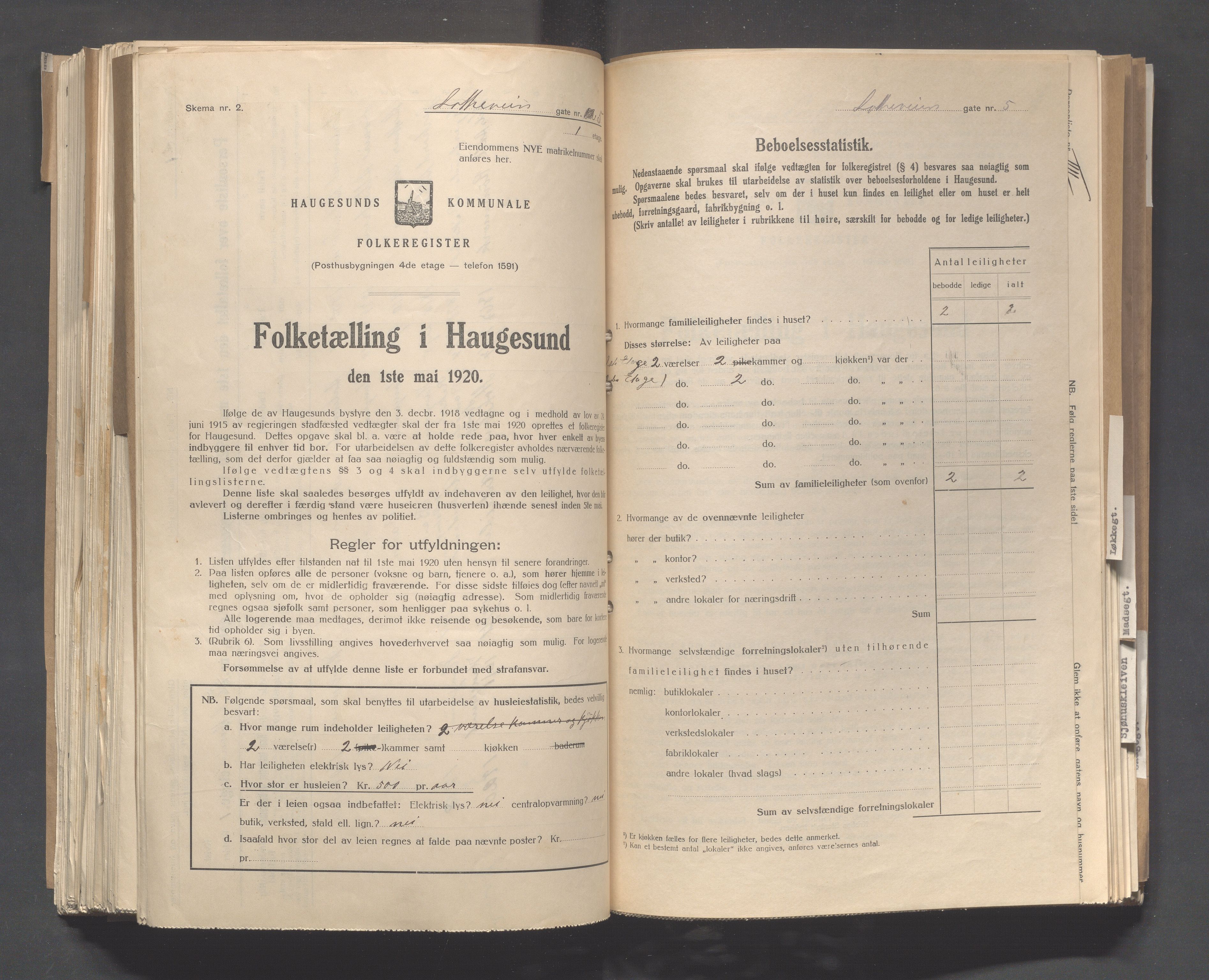 IKAR, Local census 1.5.1920 for Haugesund, 1920, p. 6197