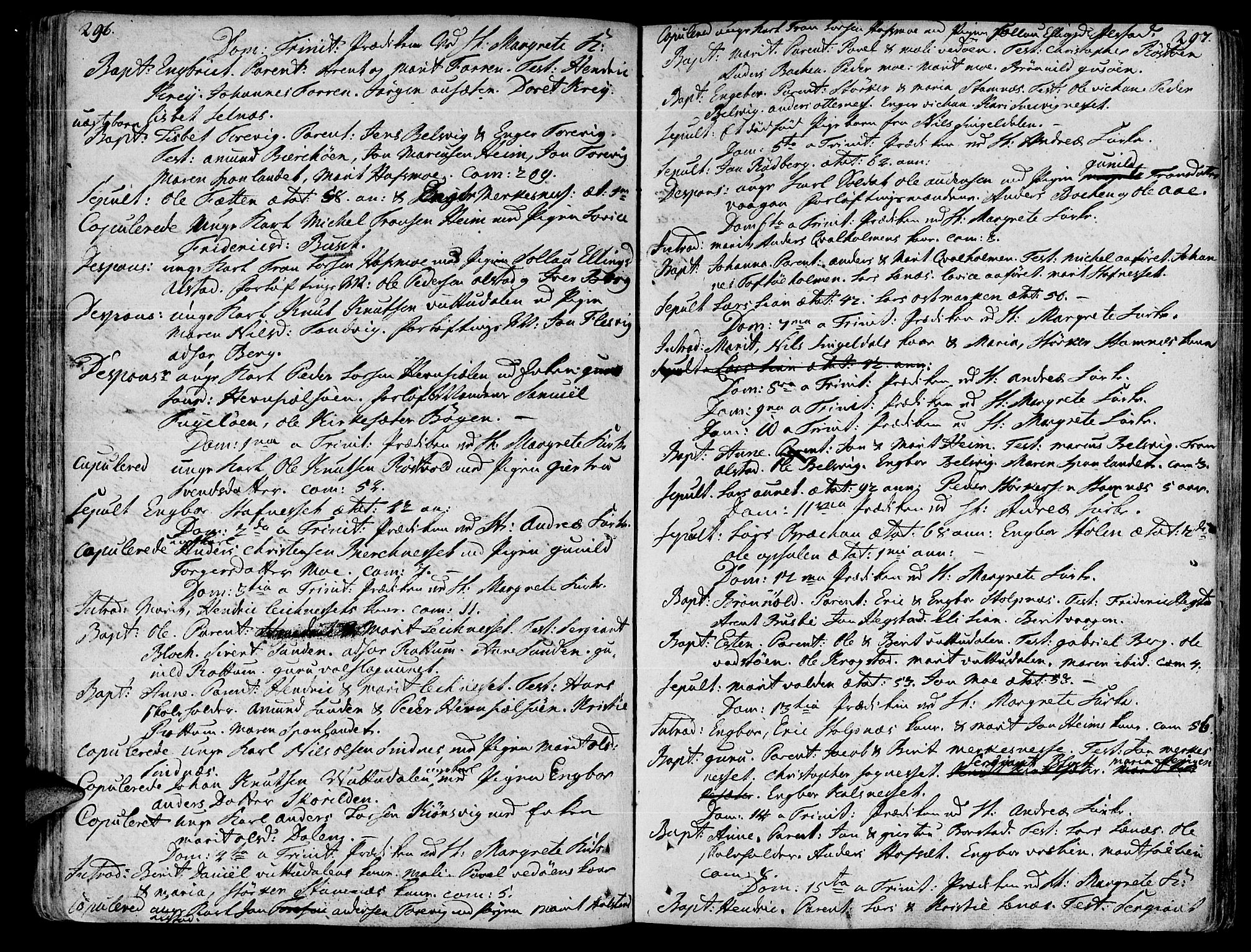Ministerialprotokoller, klokkerbøker og fødselsregistre - Sør-Trøndelag, SAT/A-1456/630/L0489: Parish register (official) no. 630A02, 1757-1794, p. 196-197