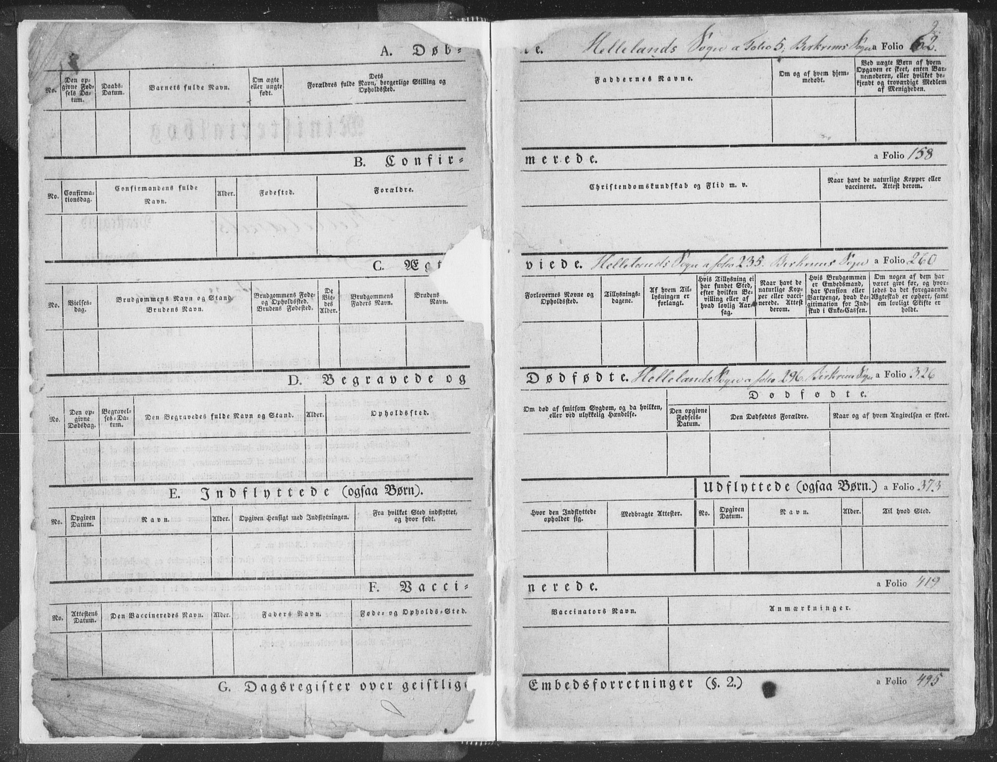 Helleland sokneprestkontor, SAST/A-101810: Parish register (official) no. A 6.1, 1834-1863, p. 2