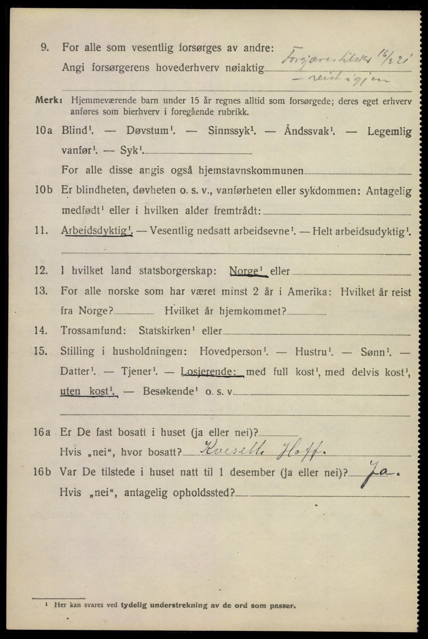 SAO, 1920 census for Kristiania, 1920, p. 208274