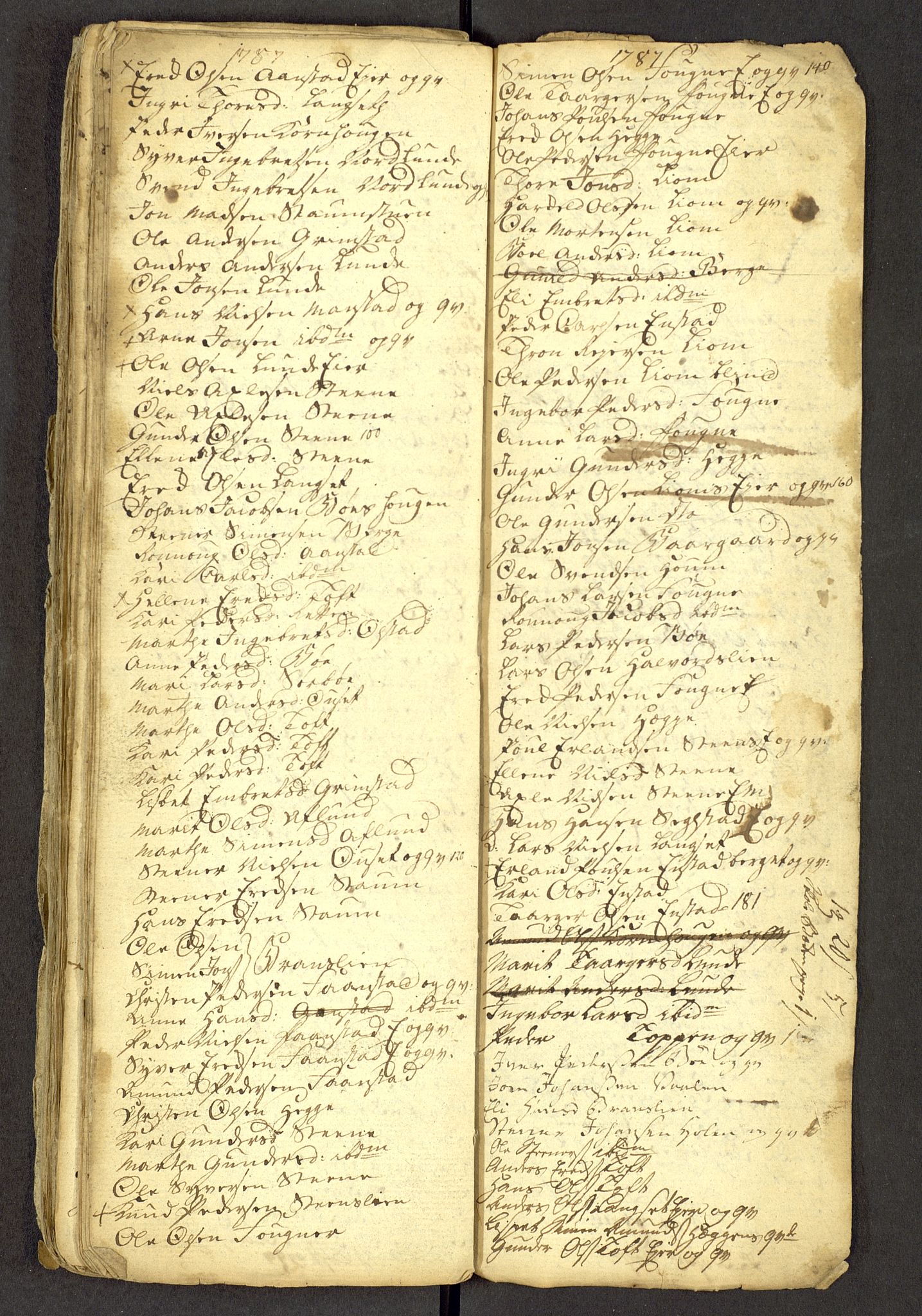 Gausdal prestekontor, SAH/PREST-090/H/Ha: Parish register draft no. -, 1786-1793