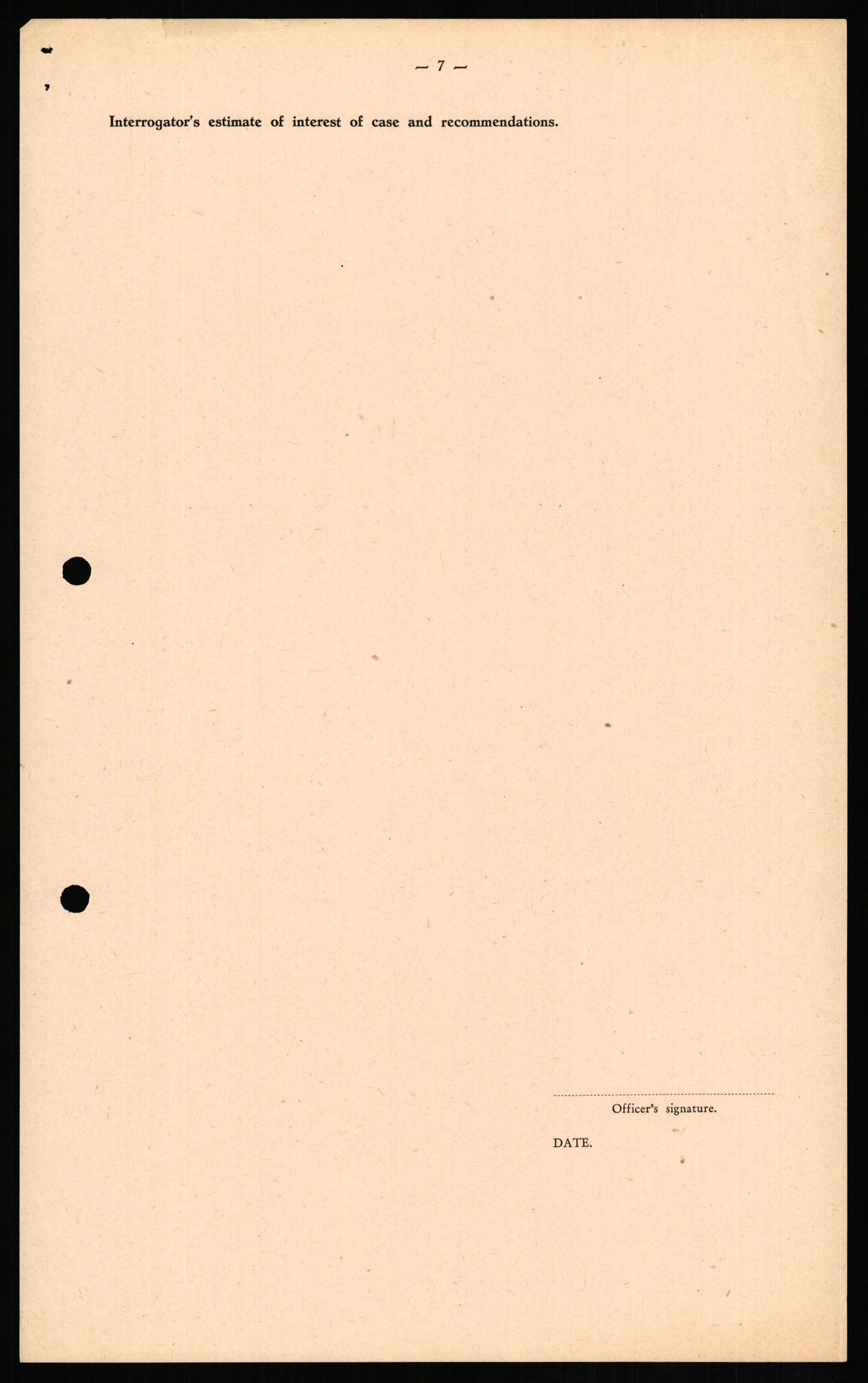 Forsvaret, Forsvarets overkommando II, RA/RAFA-3915/D/Db/L0014: CI Questionaires. Tyske okkupasjonsstyrker i Norge. Tyskere., 1945-1946, p. 497