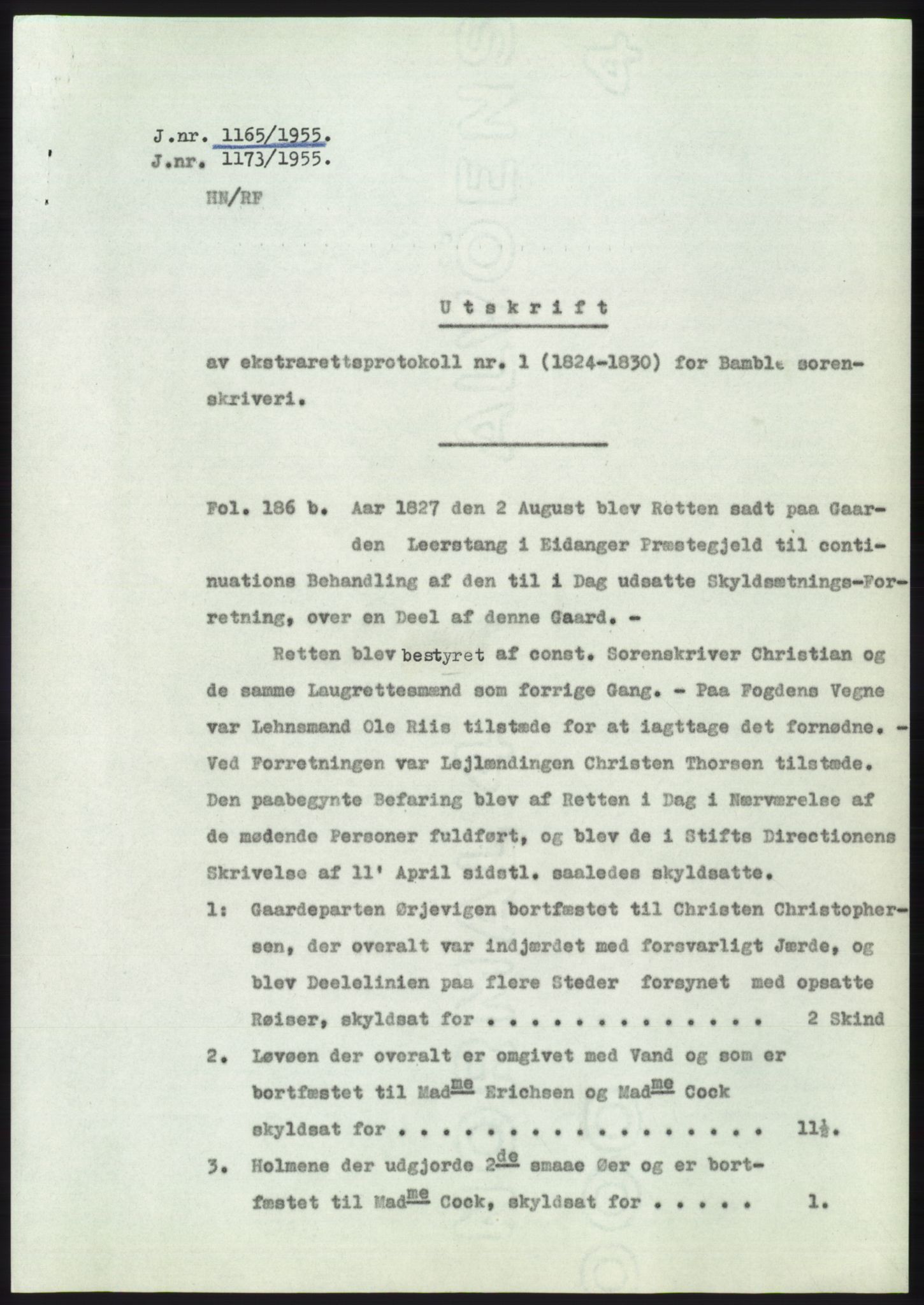 Statsarkivet i Kongsberg, SAKO/A-0001, 1955, p. 433