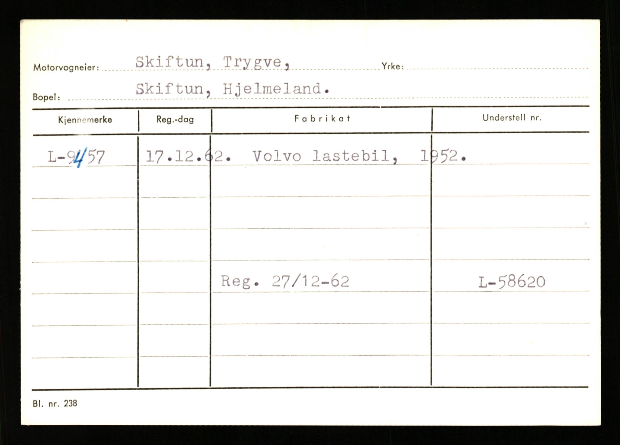 Stavanger trafikkstasjon, AV/SAST-A-101942/0/G/L0002: Registreringsnummer: 5791 - 10405, 1930-1971, p. 2453